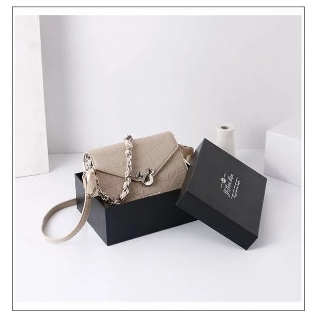 Designer Stone Pattern Luxury Crossbody Female Handbags