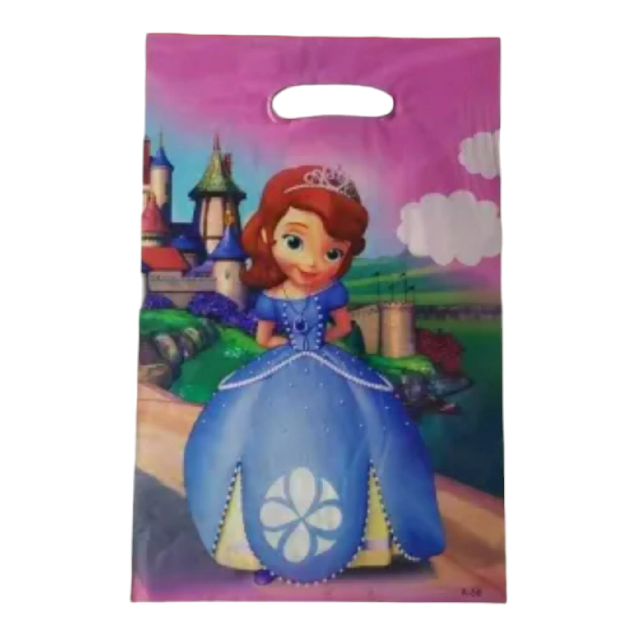 Disney Party Loot Plastic Treat Bags 16x25cm 10pack Die Cut Handle