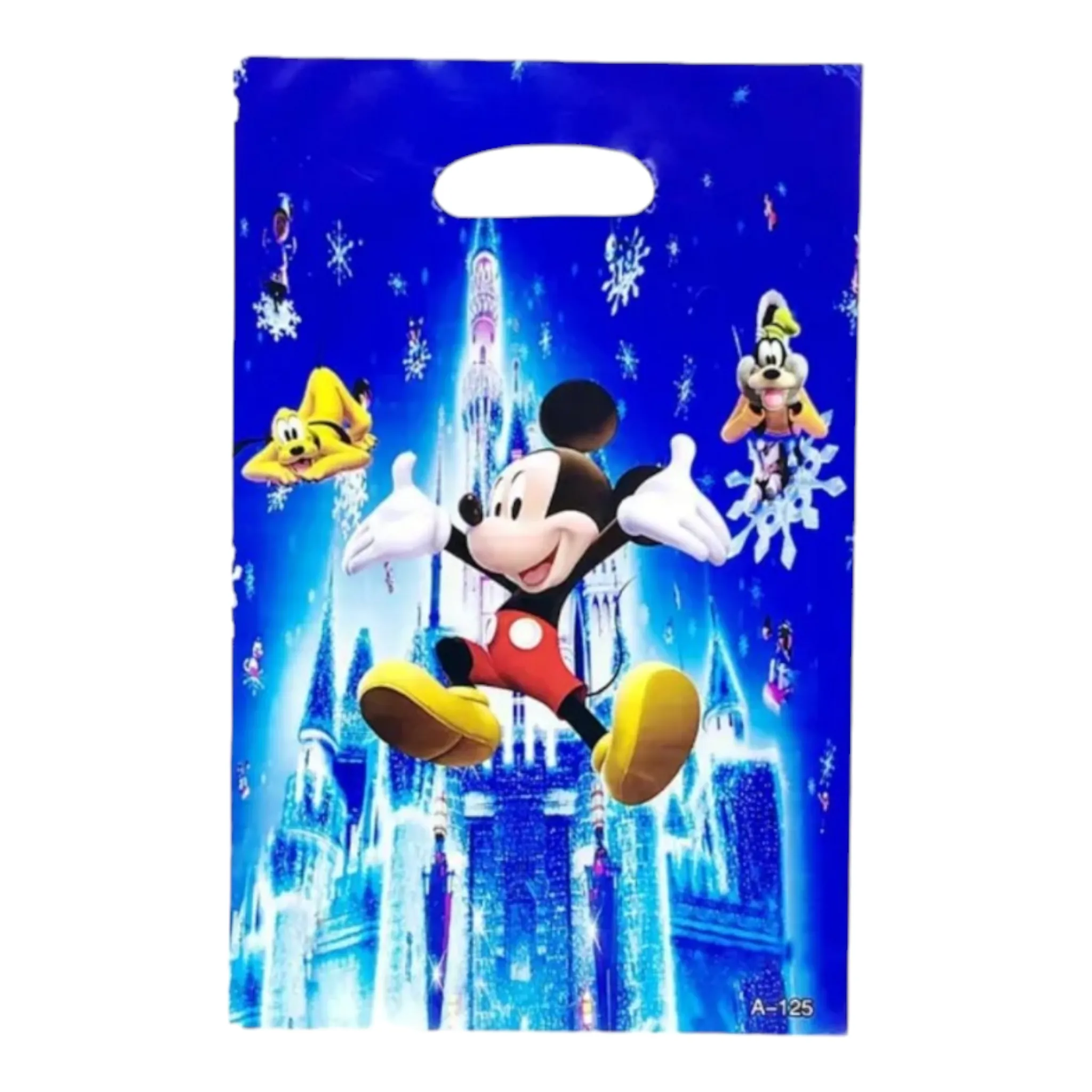 Disney Party Loot Plastic Treat Bags 16x25cm 10pack Die Cut Handle
