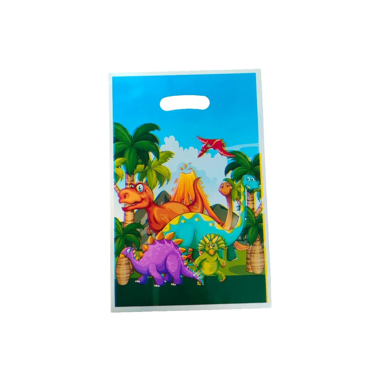 Disney Party Loot Plastic Treat Bags 16x25cm 10pack Die Cut Handle