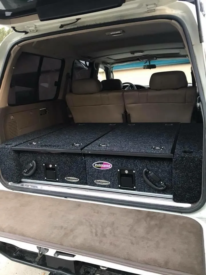 DOBINSONS | Land Cruiser 80 Series Dual Roller Drawer System Fridge Slide (RDKITLC80)