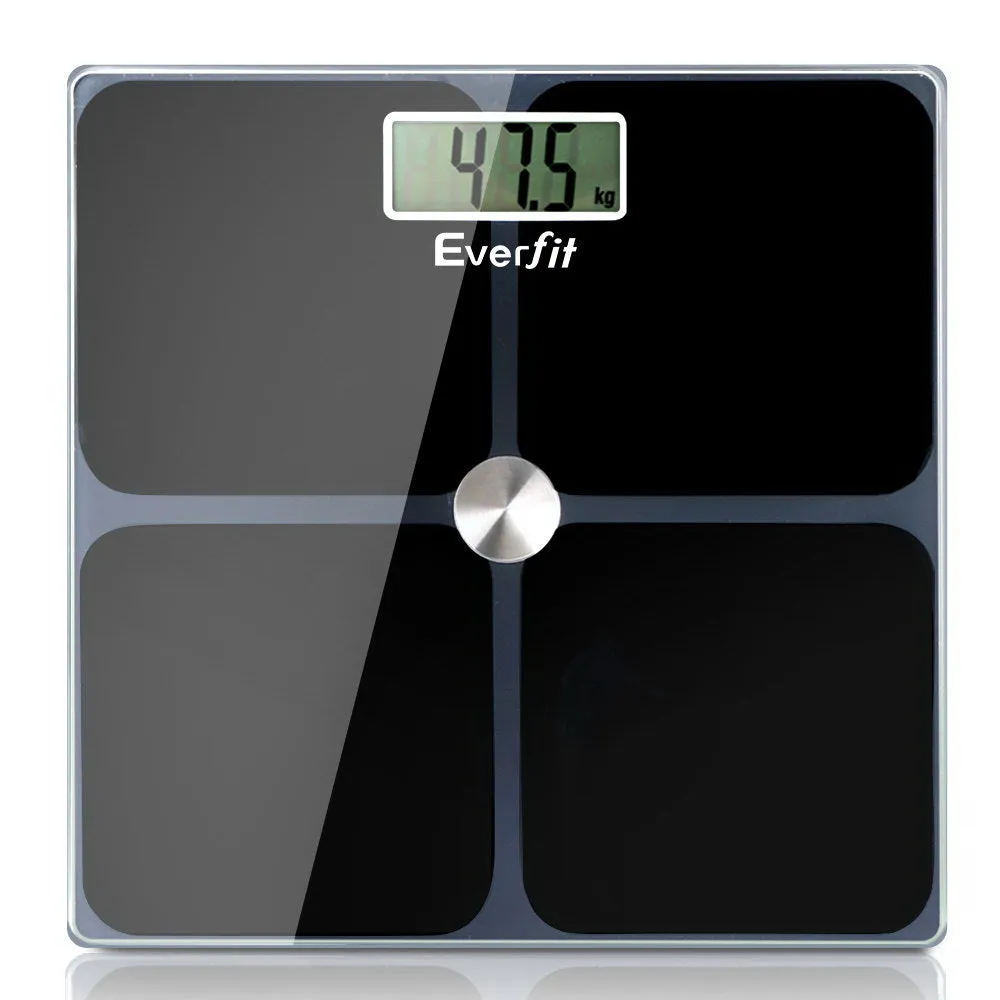 Electronic Digital Body Weight Scale Bathroom Scale-Black