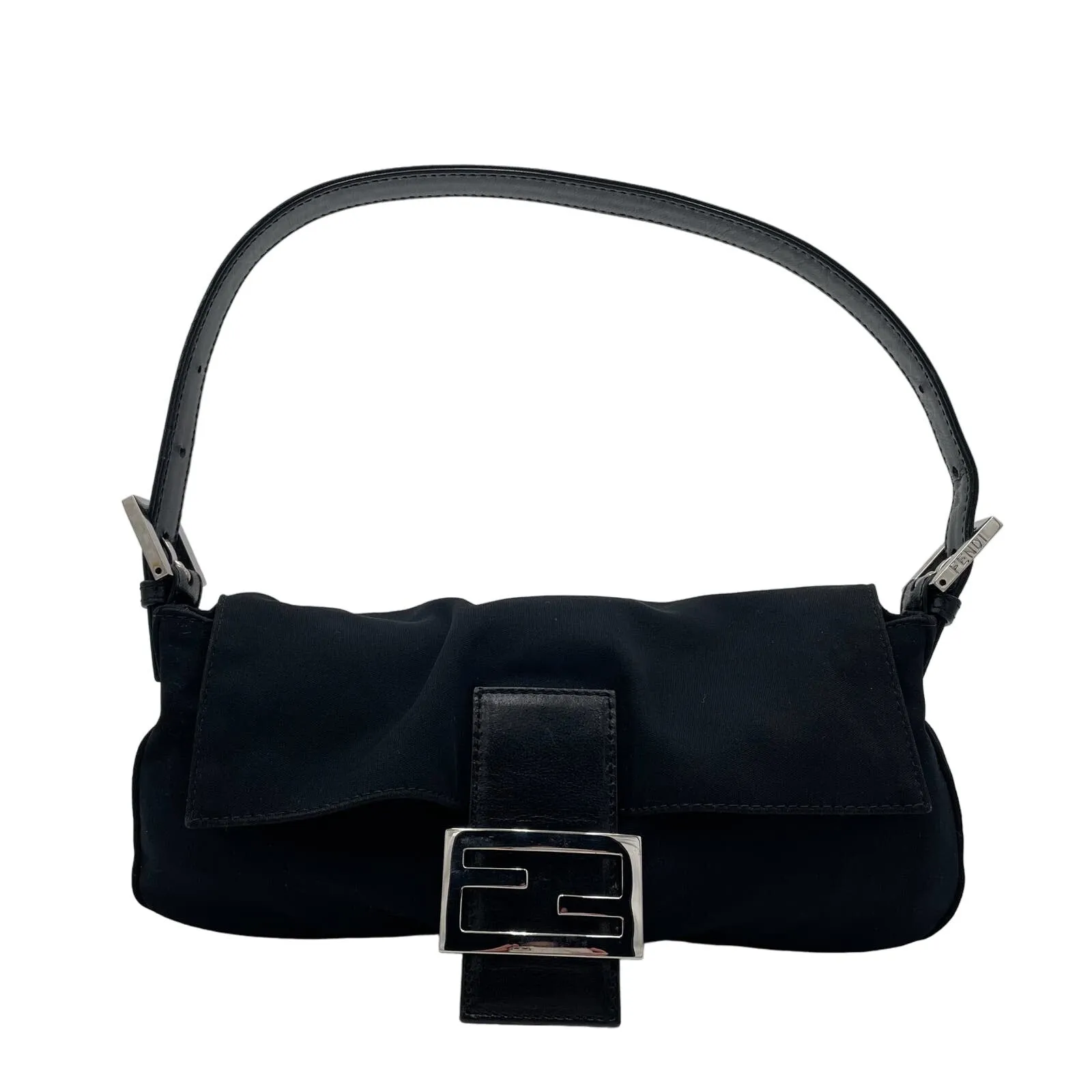 Fendi Baguette Bag Black Neoprene