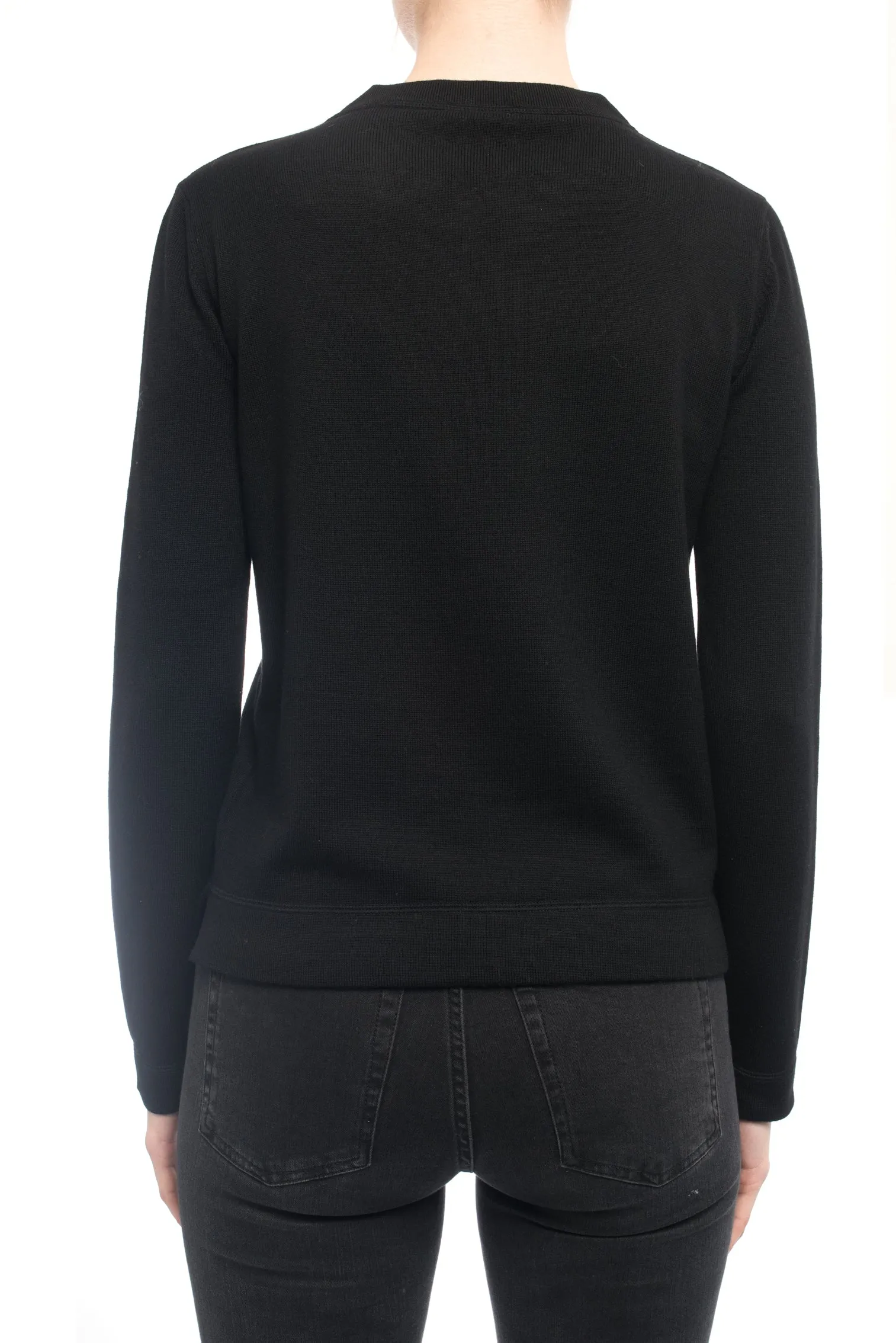 Fendi Black and Pink Knit Monster Bag Bug Fur Eyes Sweater - 4