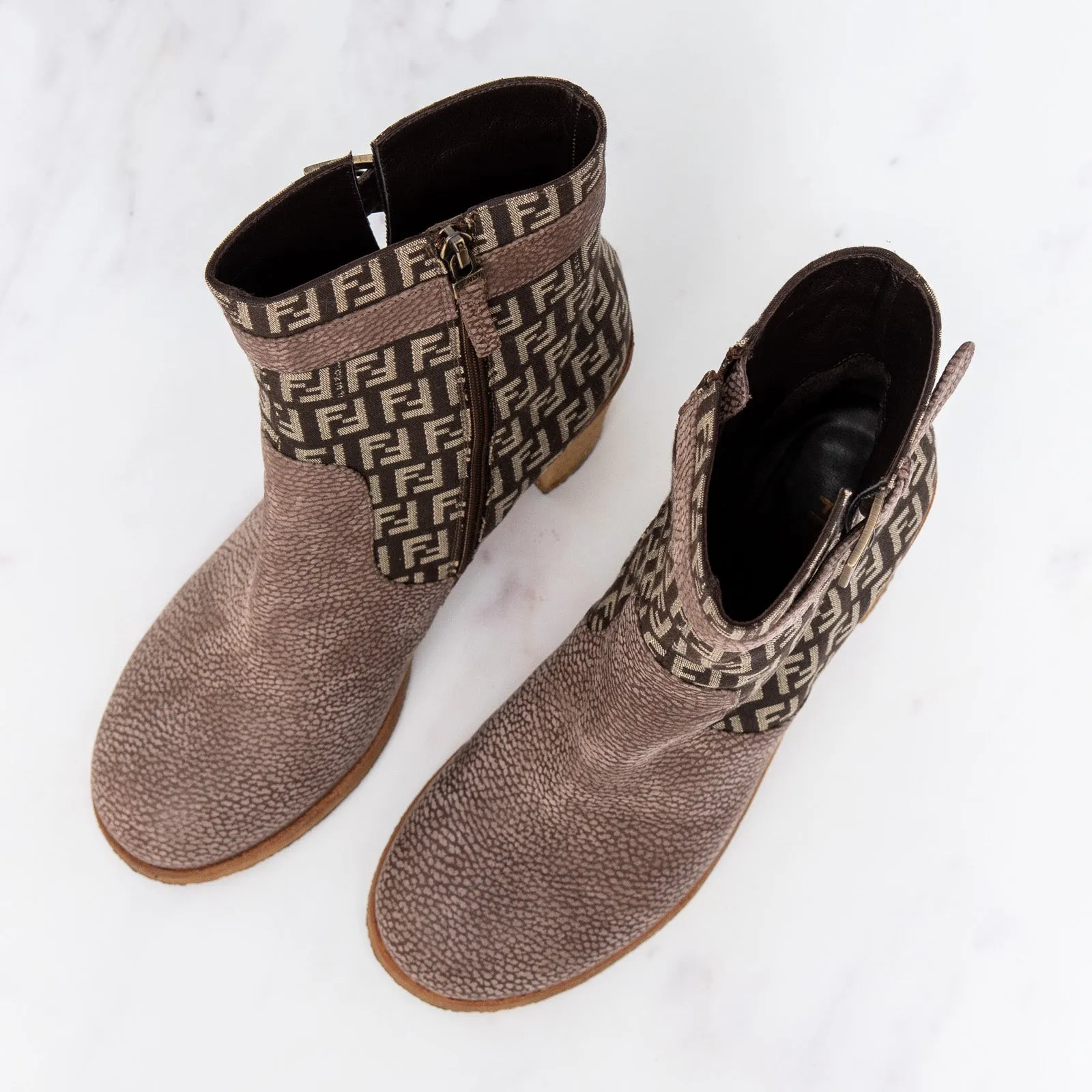 Fendi FF Ankle Boots