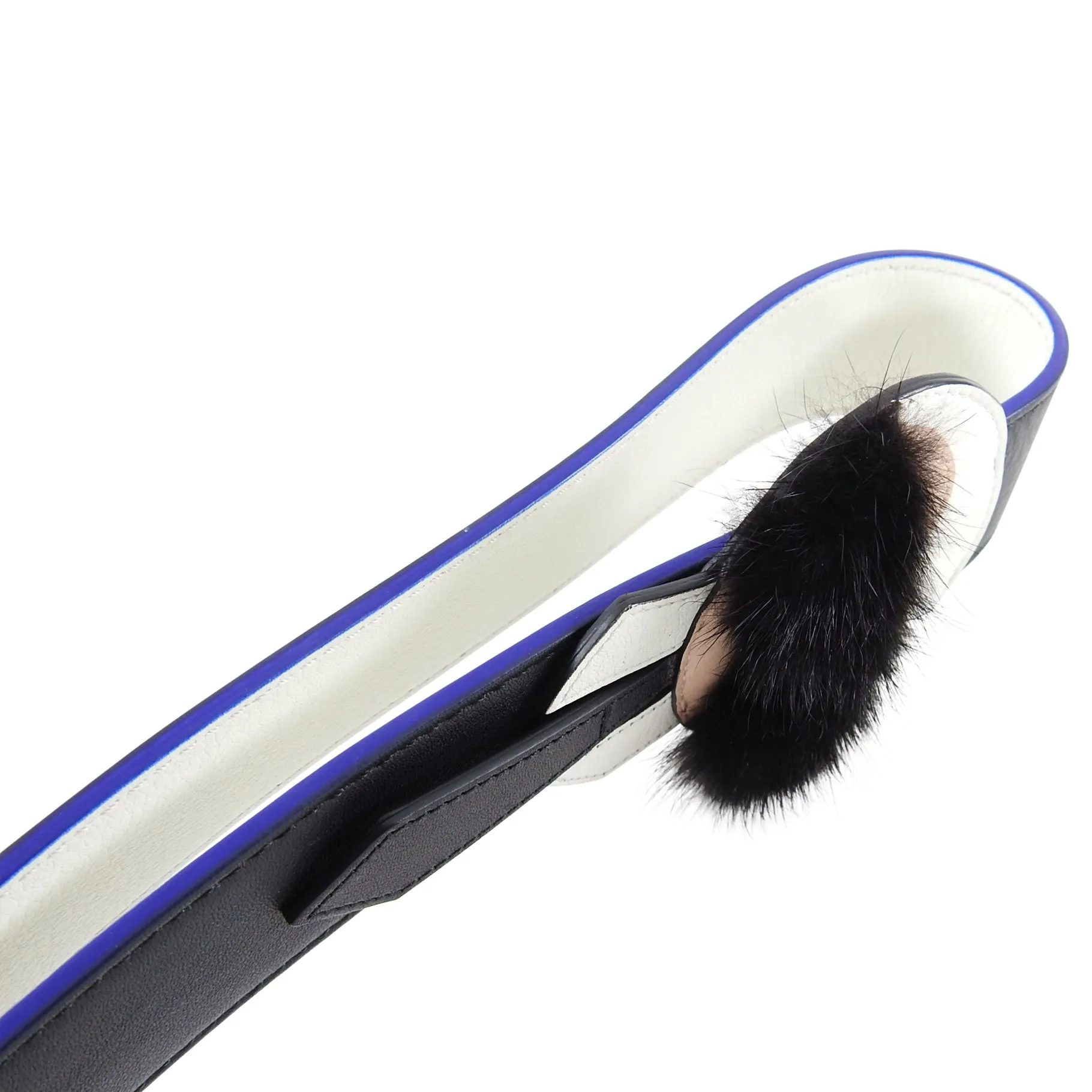 Fendi Karlito Karl Mink Fur Strap You Bag Strap