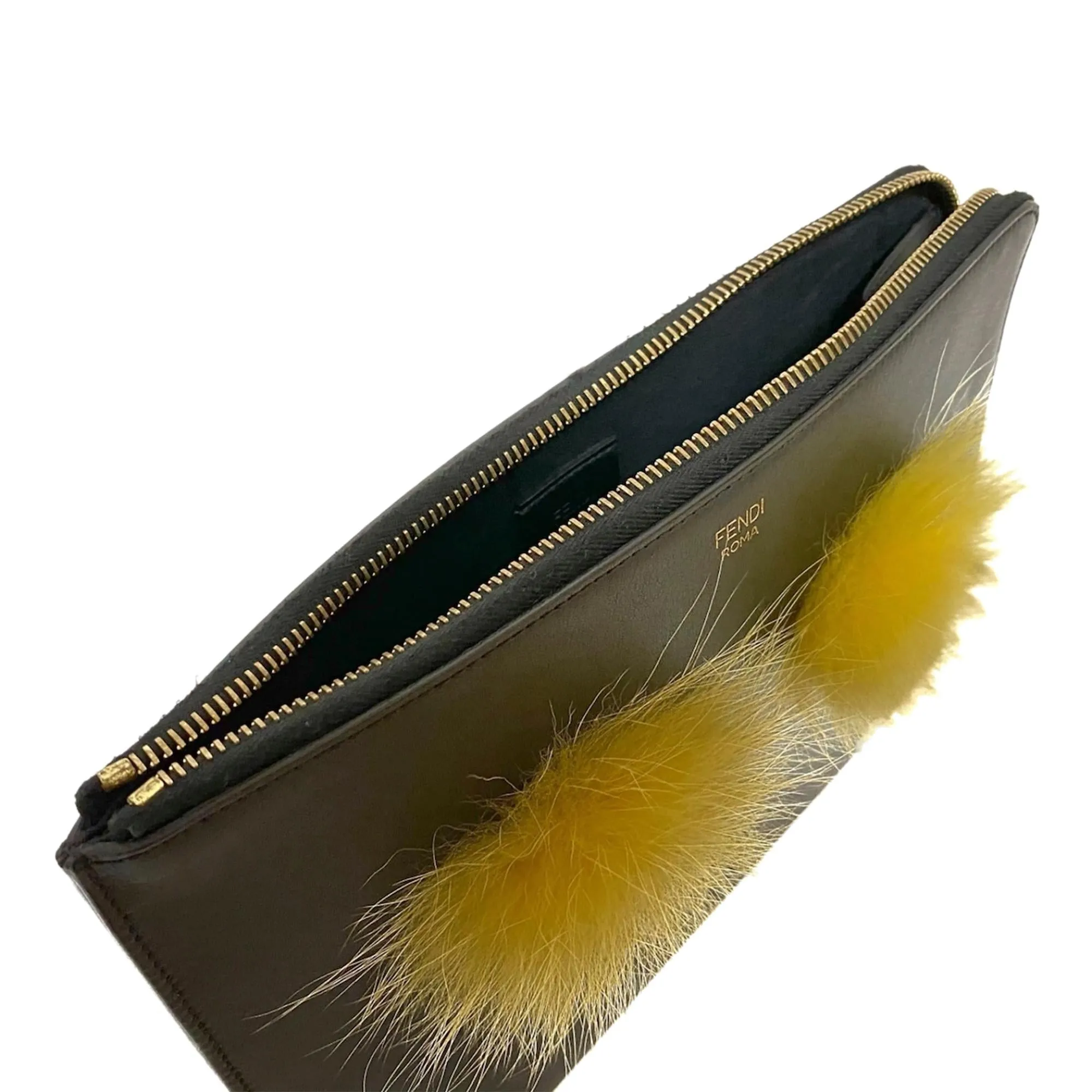 Fendi Monster Leather Clutch Bag (SHG-30378)