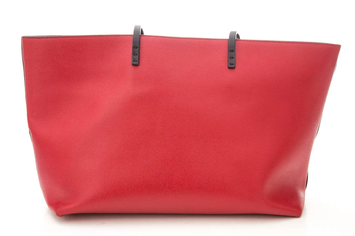 Fendi MONSTER ROLL Red Face Tote