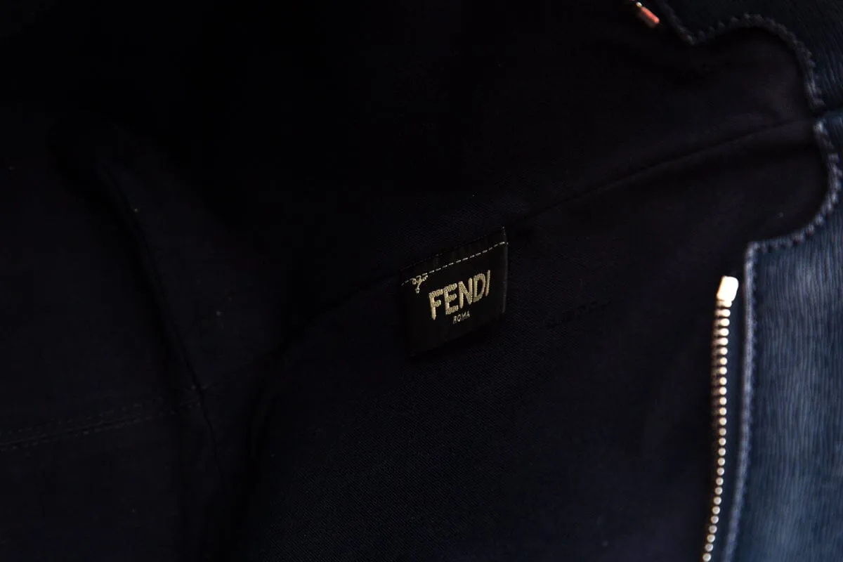Fendi MONSTER ROLL Red Face Tote