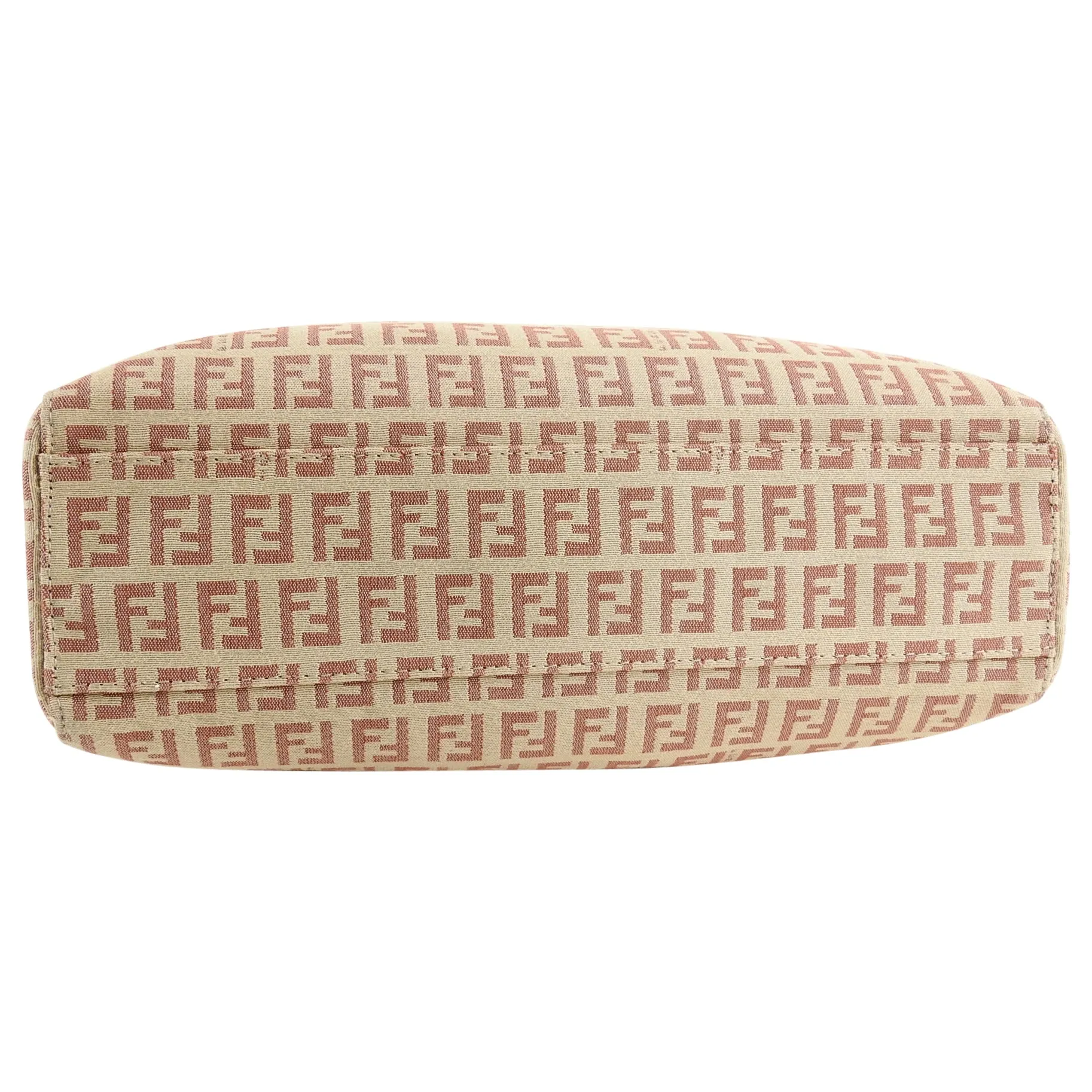 Fendi Zucca Small Pink and Beige FF Logo Tote Bag