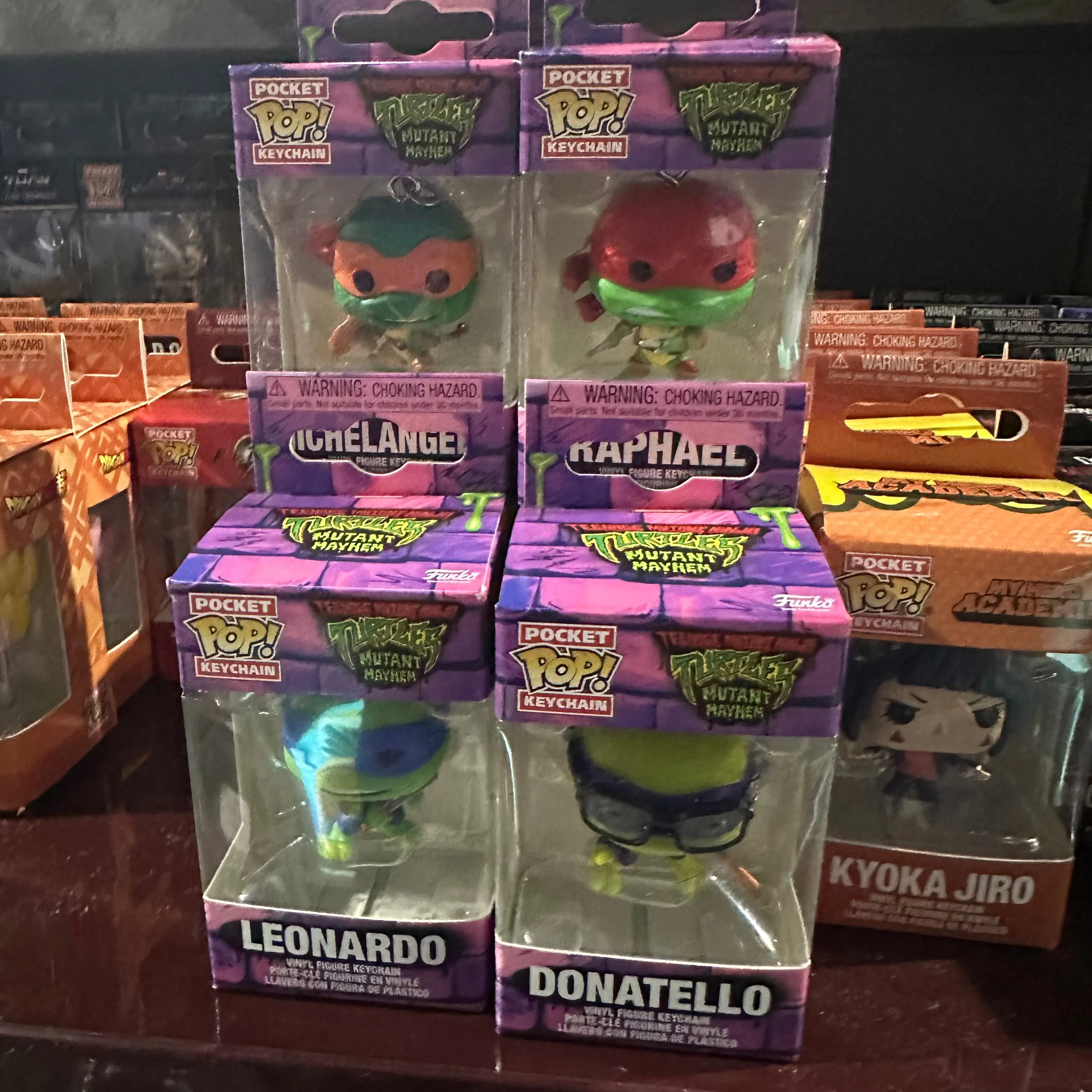 Funko Pocket Pop! Keychain TMNT Mutant Mayhem Mini Figures!