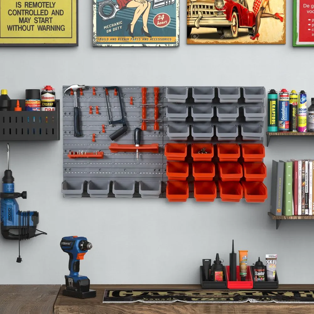 Garage Tool Storage – DURHAND Wall-Mounted Organizer