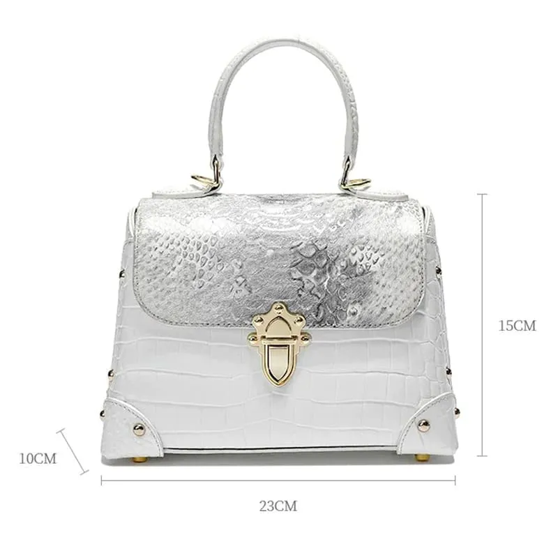 Genuine Leather Crocodile skin Luxury Women's Handbag