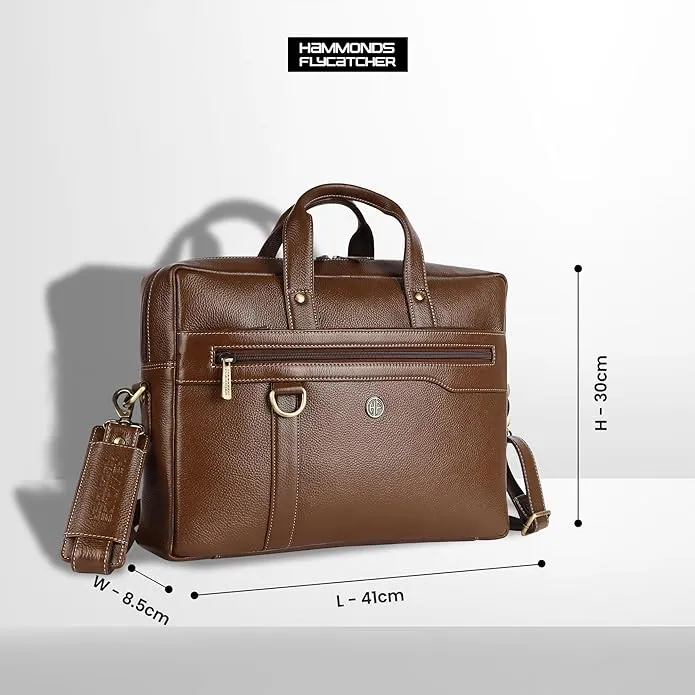Genuine Leather Office Laptop Bags - Fits MacBook, Notebook up to 16 Inch - 1 Year Warranty
