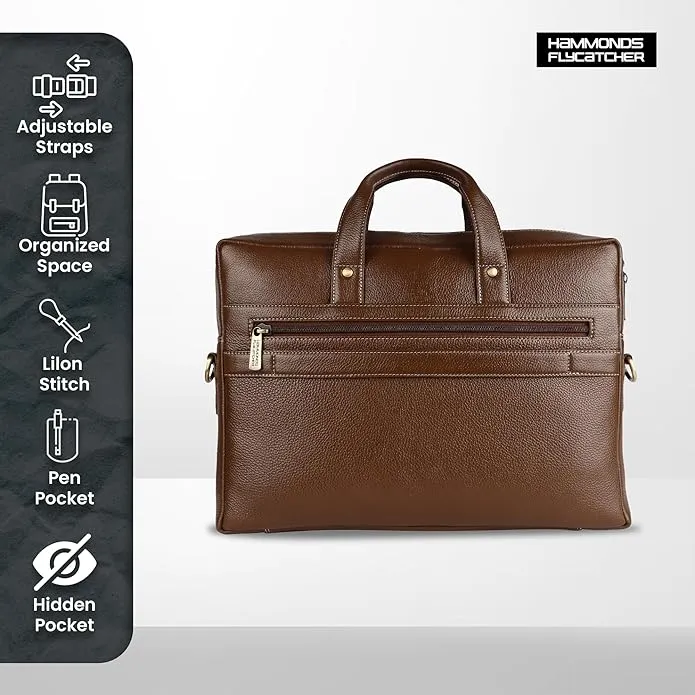 Genuine Leather Office Laptop Bags - Fits MacBook, Notebook up to 16 Inch - 1 Year Warranty