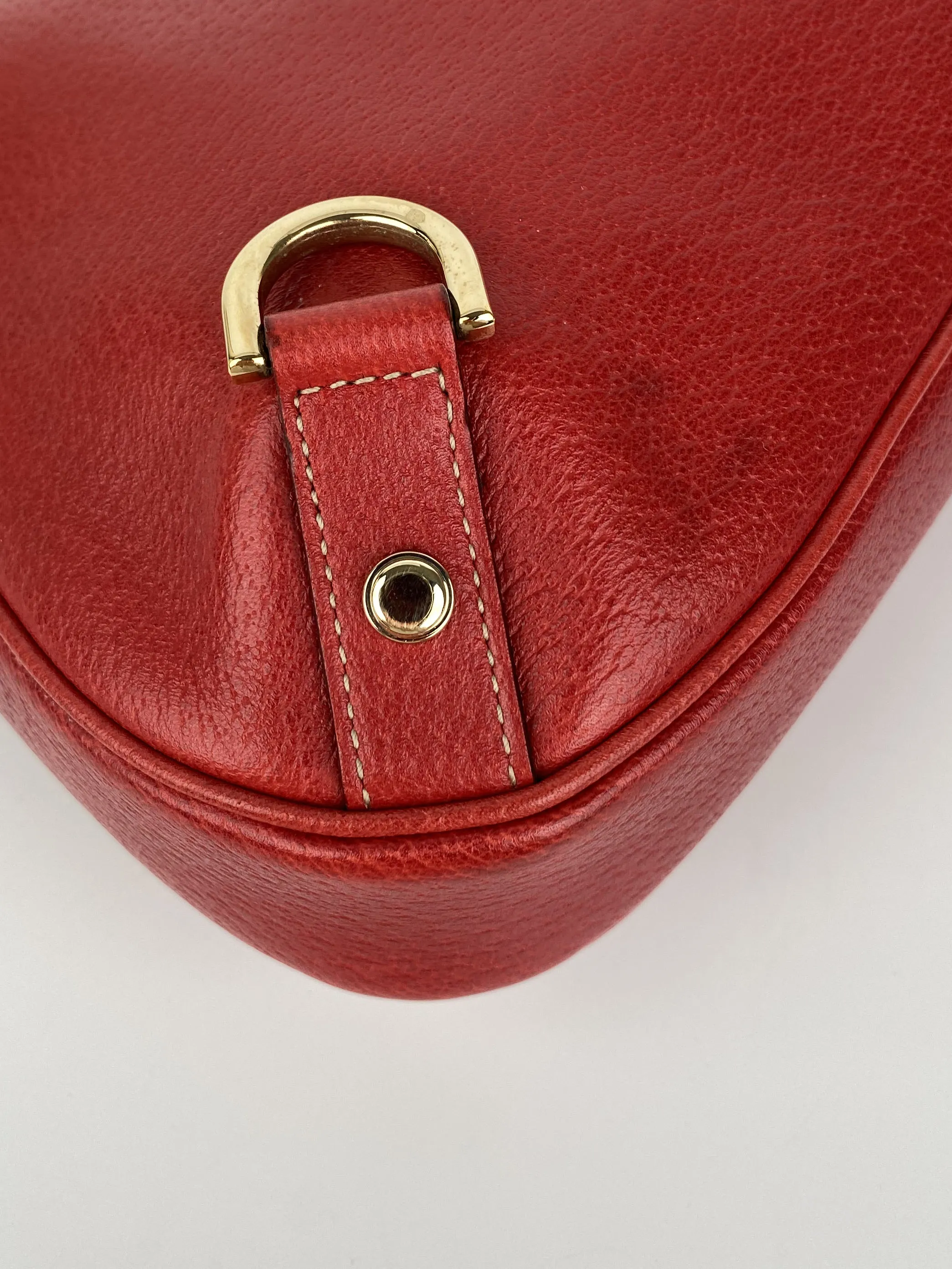 Gucci Vintage Red Hobo Bag