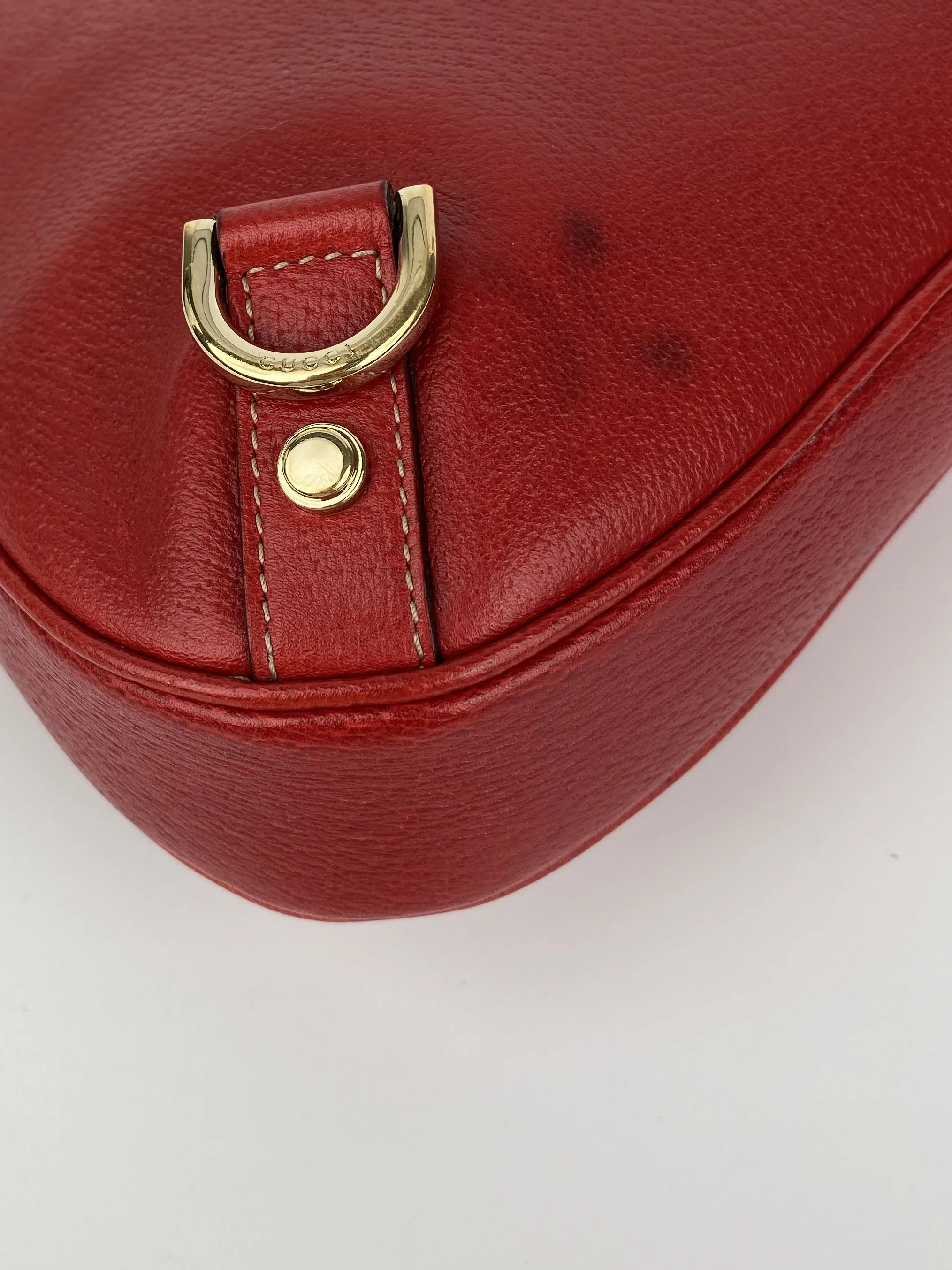 Gucci Vintage Red Hobo Bag