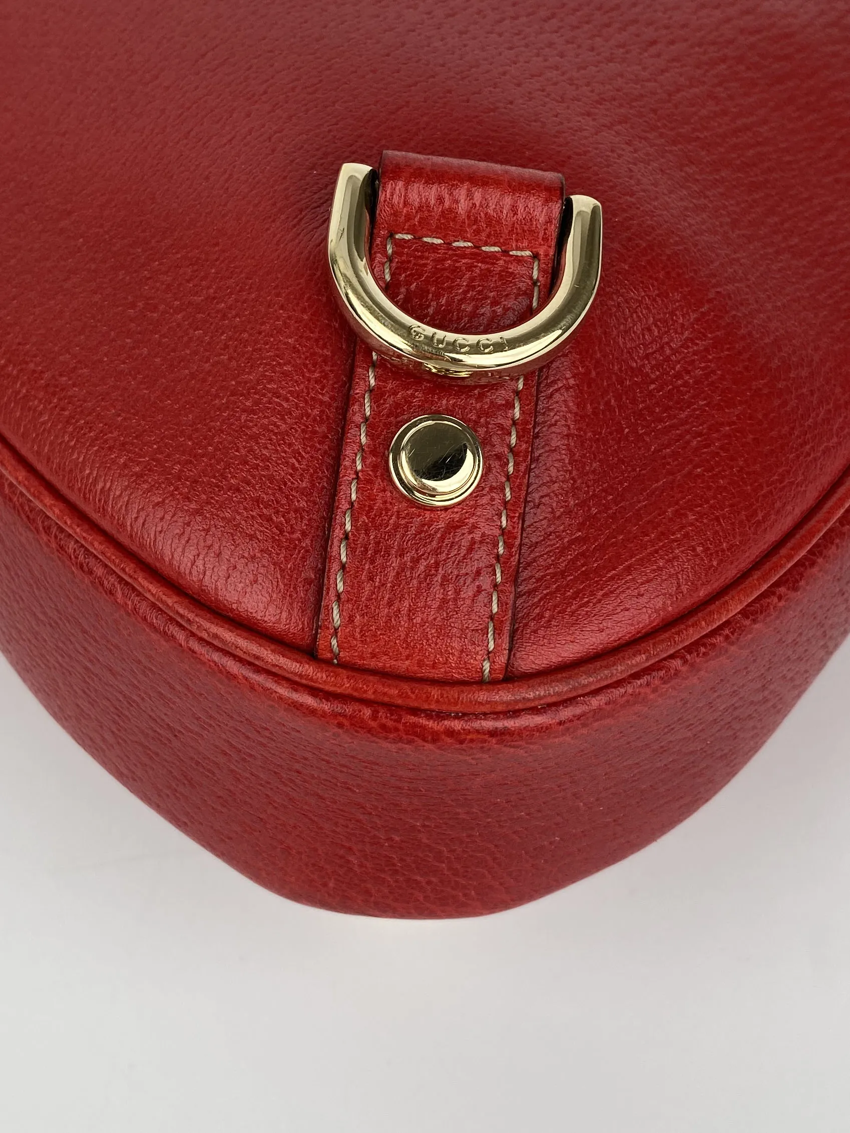 Gucci Vintage Red Hobo Bag