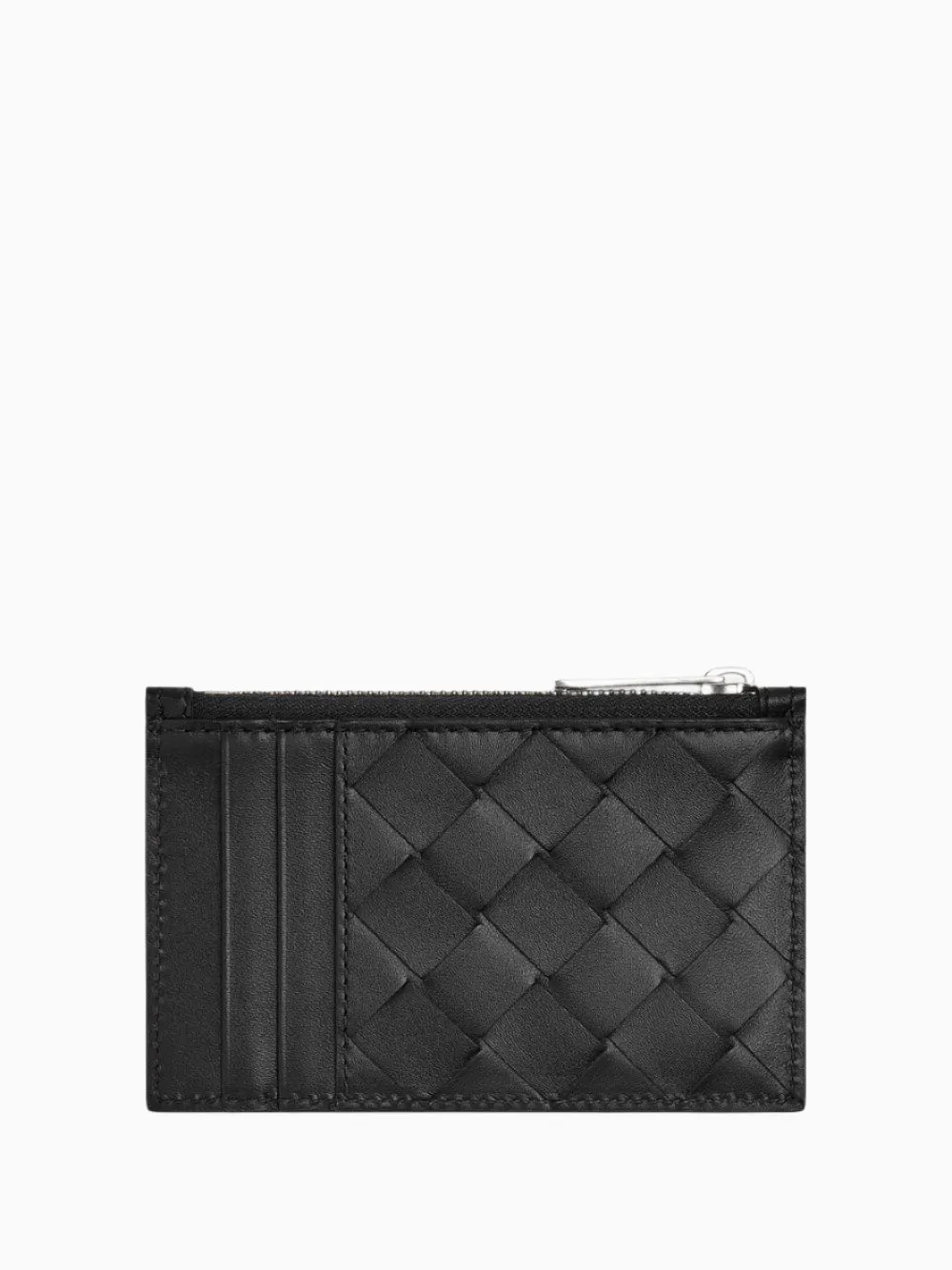 Intrecciato leather cardholder