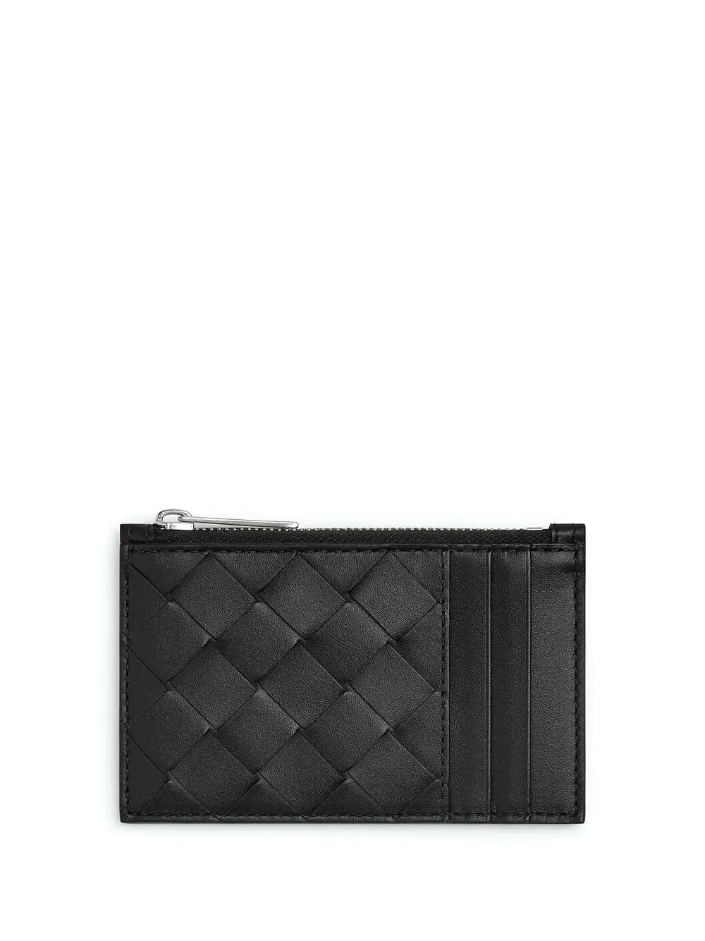 Intrecciato leather cardholder