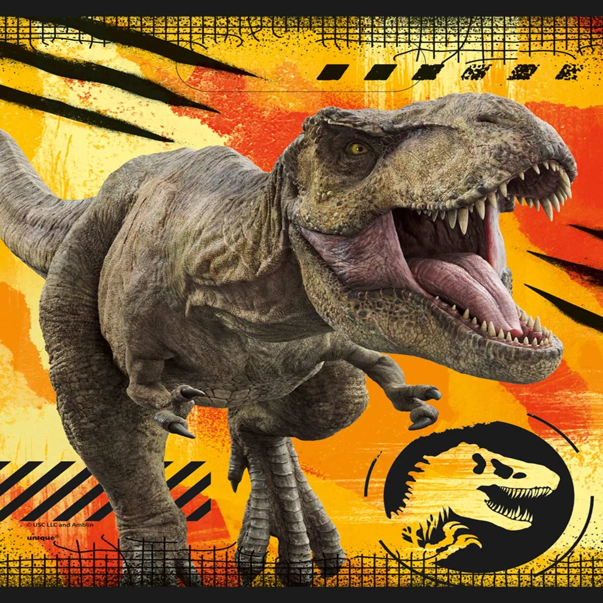 Jurassic World Party Favour Plastic Bags with Dinosaur, 8 Count