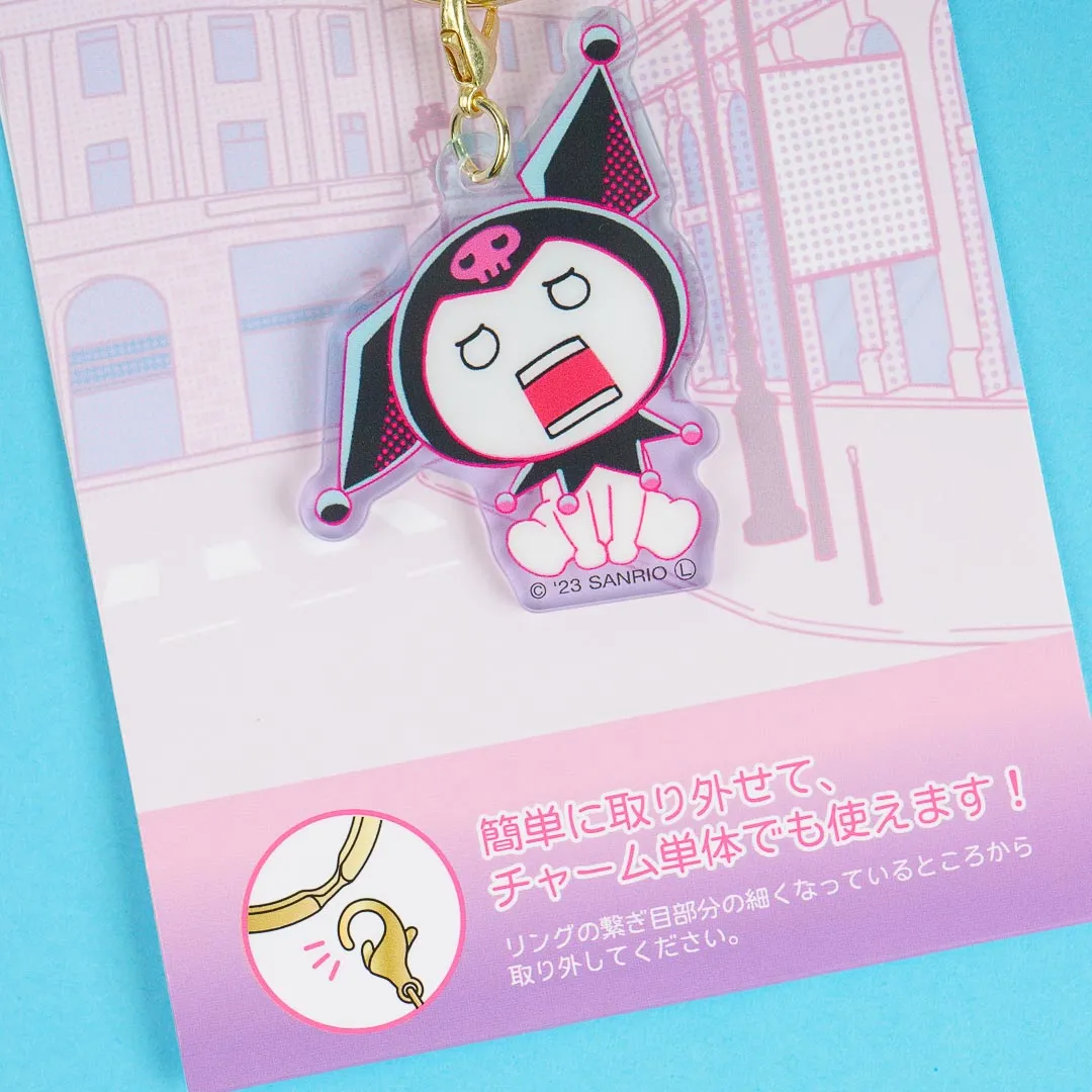 Kuromi's Pretty Journey Triple Charm Keychain - Moody Bunny