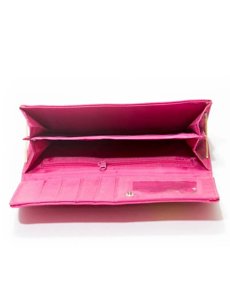 Ladies Hand U Wallets Pink – Butterfly – WPS-15