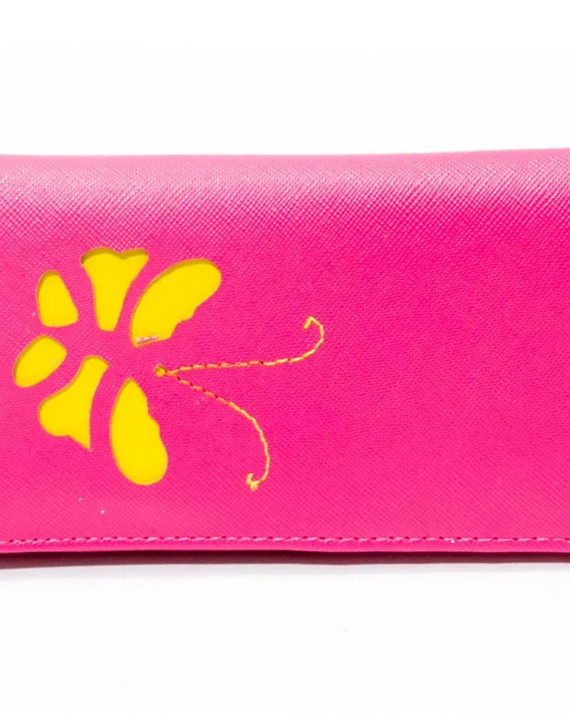Ladies Hand U Wallets Pink – Butterfly – WPS-15