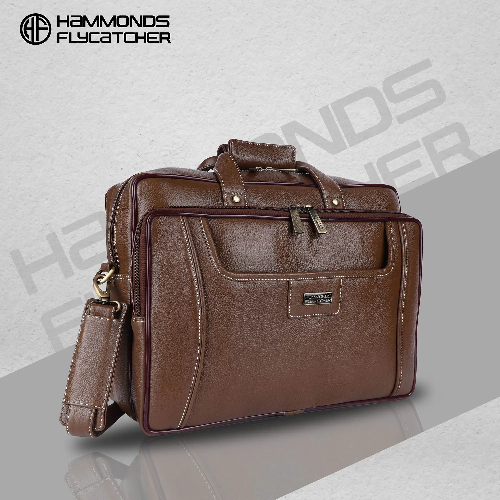 Leather office side bag For Laptop - Laptop Bag for 14-16 Inch Laptop/MacBook - 1 Year Warranty