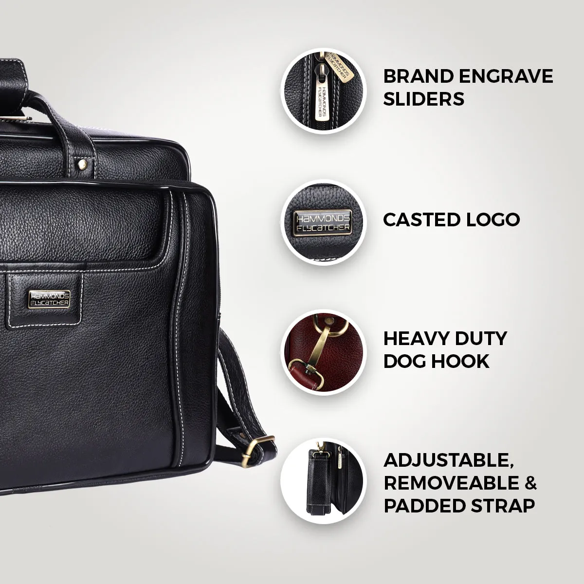 Leather office side bag For Laptop - Laptop Bag for 14-16 Inch Laptop/MacBook - 1 Year Warranty