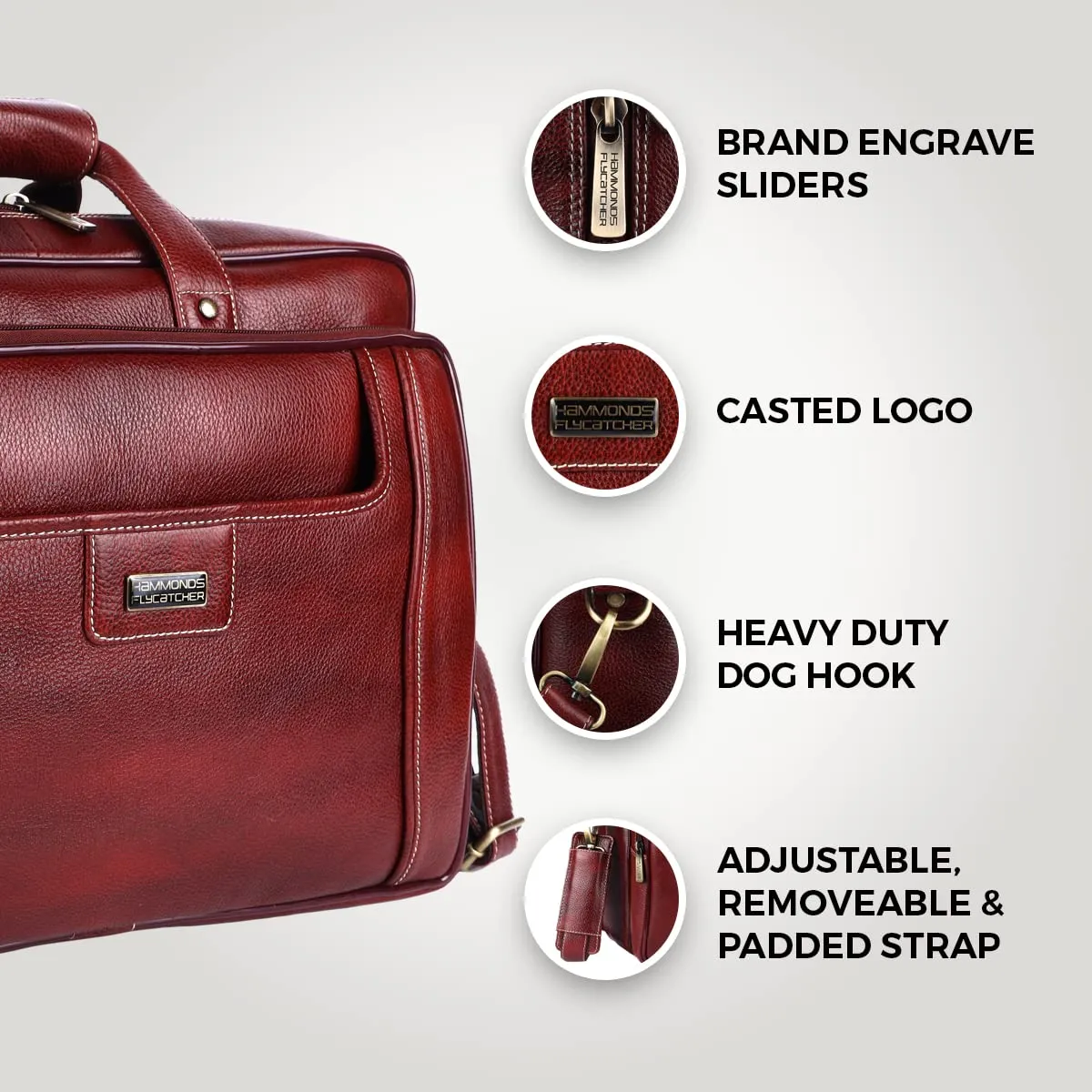 Leather office side bag For Laptop - Laptop Bag for 14-16 Inch Laptop/MacBook - 1 Year Warranty
