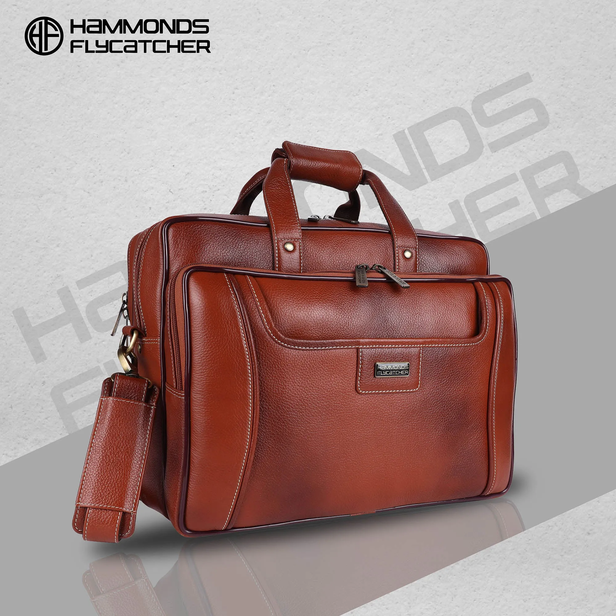 Leather office side bag For Laptop - Laptop Bag for 14-16 Inch Laptop/MacBook - 1 Year Warranty