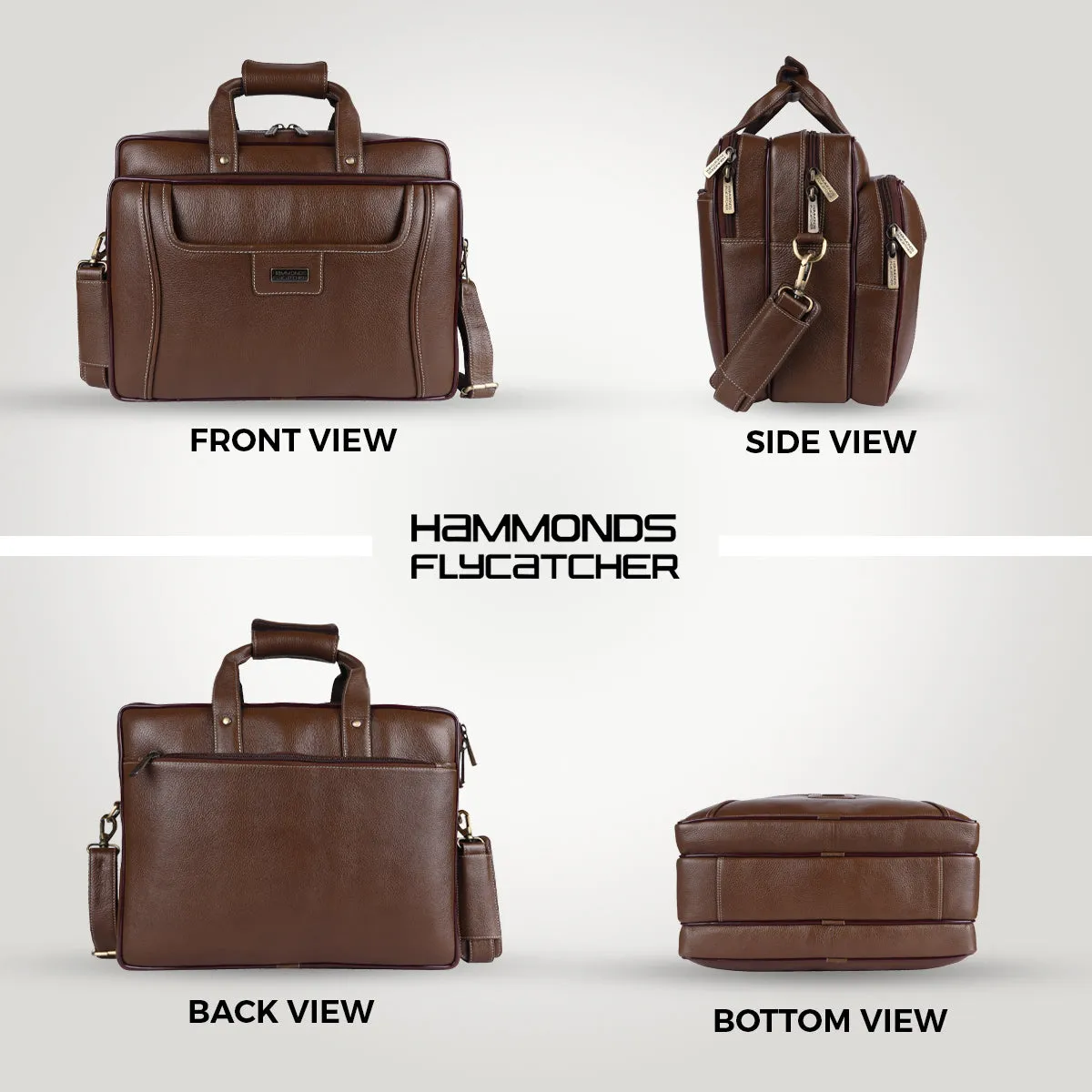 Leather office side bag For Laptop - Laptop Bag for 14-16 Inch Laptop/MacBook - 1 Year Warranty