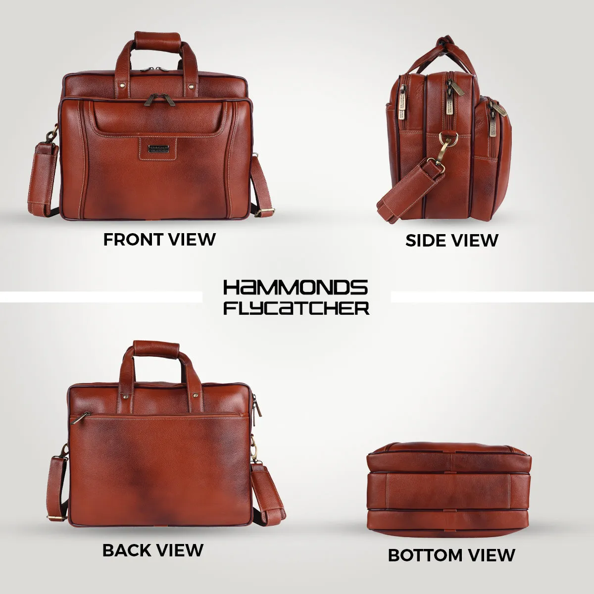 Leather office side bag For Laptop - Laptop Bag for 14-16 Inch Laptop/MacBook - 1 Year Warranty