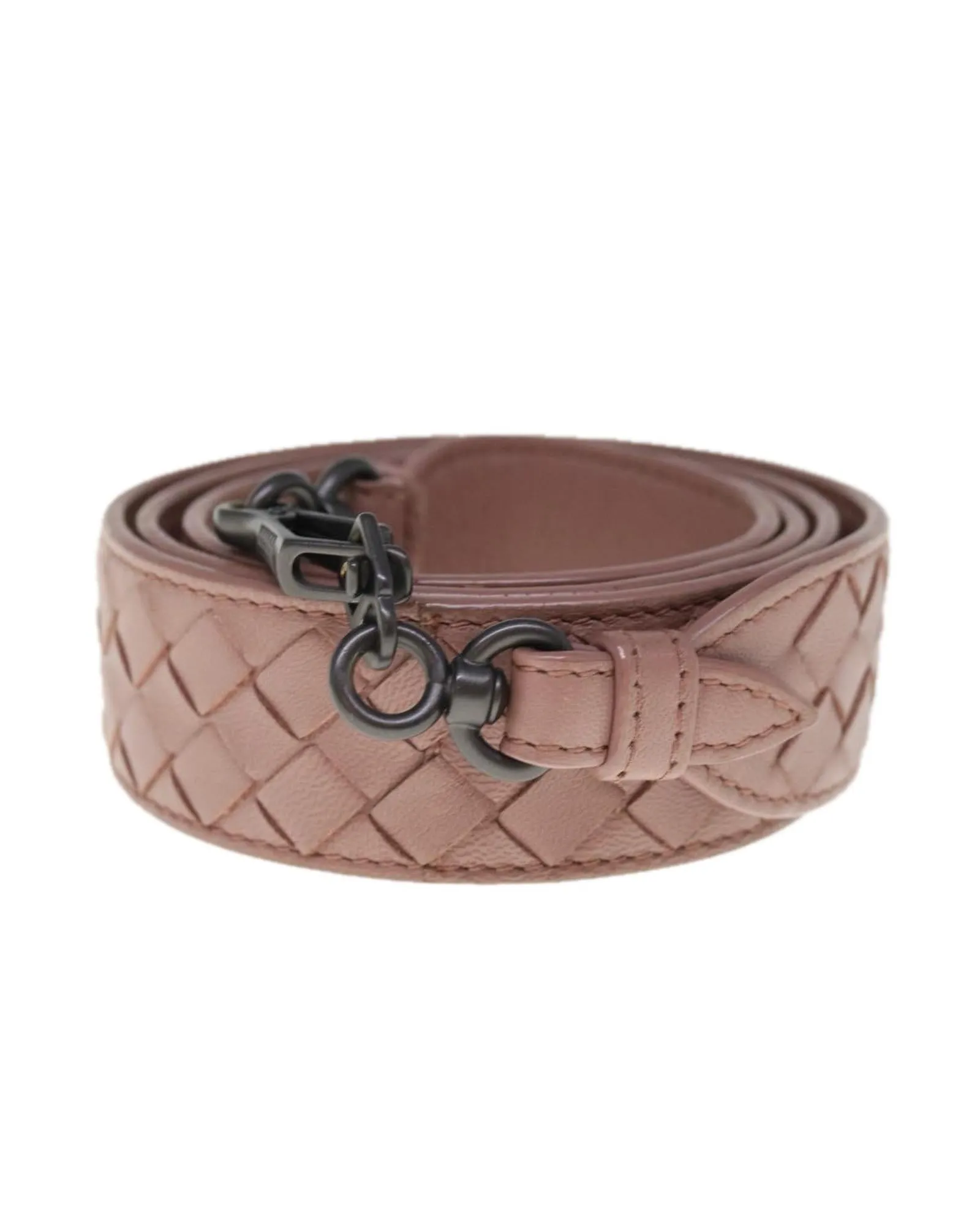 Leather Shoulder Strap with Intricate Weaving Detail