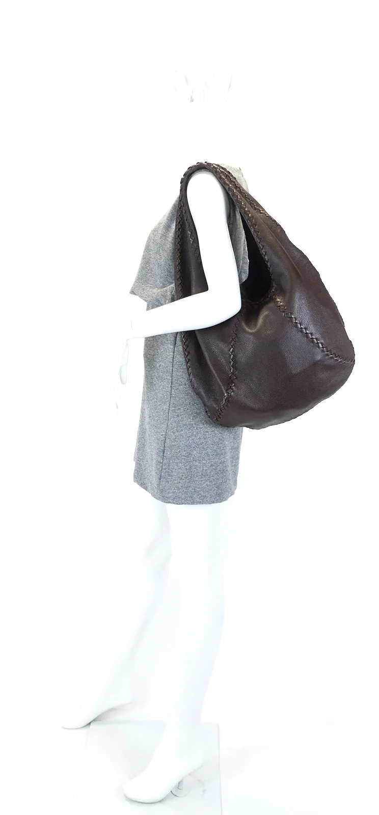 Mallow Cervo Leather Hobo Bag