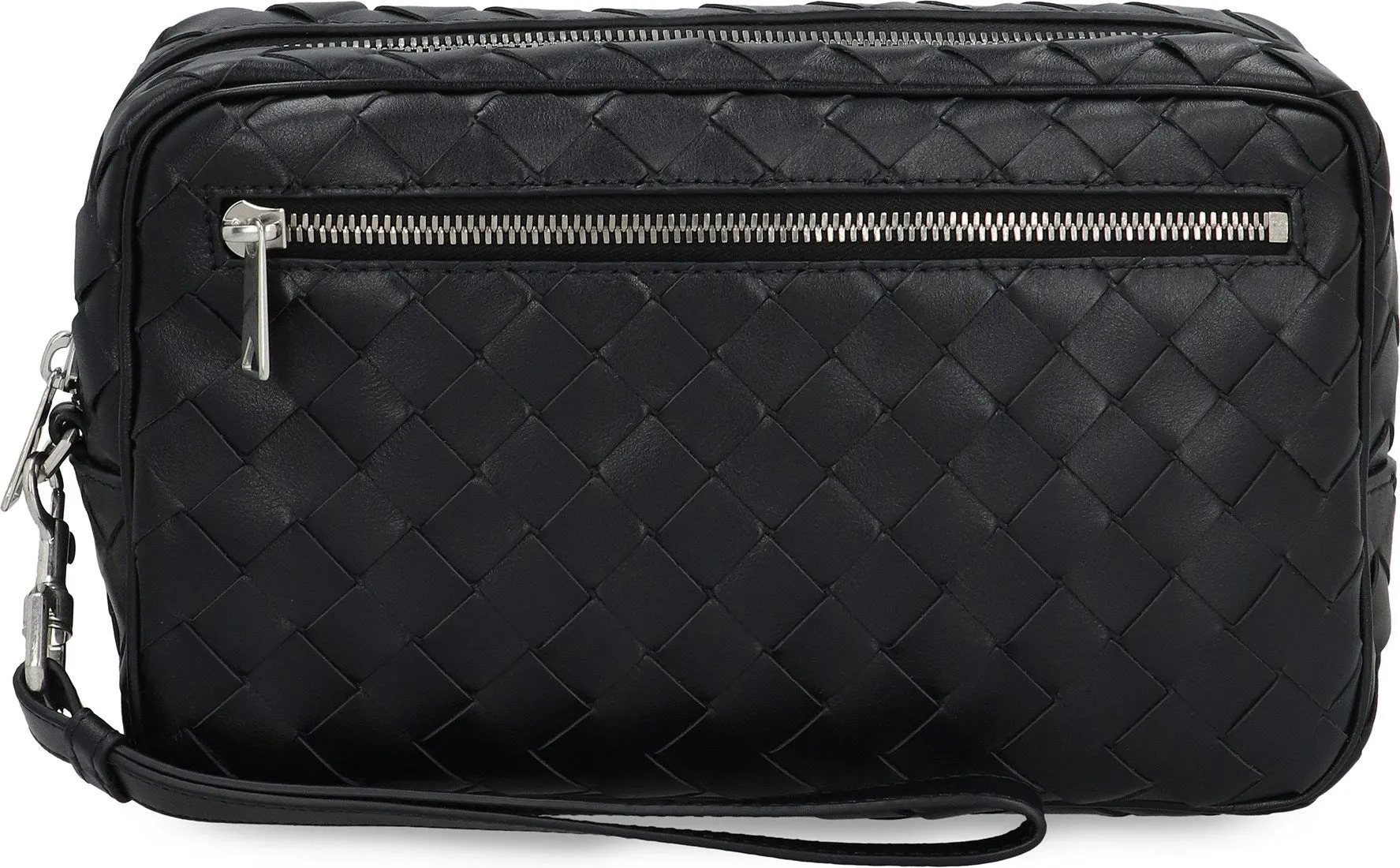 Men's Intrecciato Pouch With Wristlet in Black | 777390V2HL1 Color 8803
