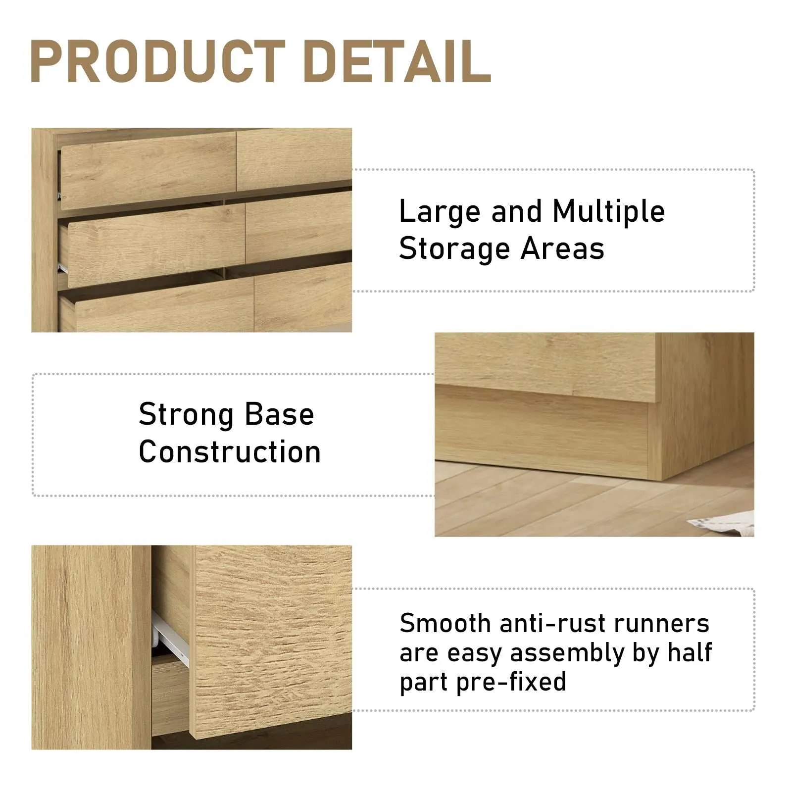MerryLuk Bedroom Storage Cabinets | Elevate with MerryLuk Dressers