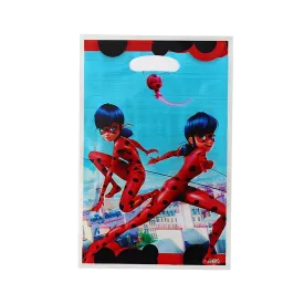 Miraculous: Tales of Ladybug & Cat Noir Birthday Plastic Favour Bags, 10 Count