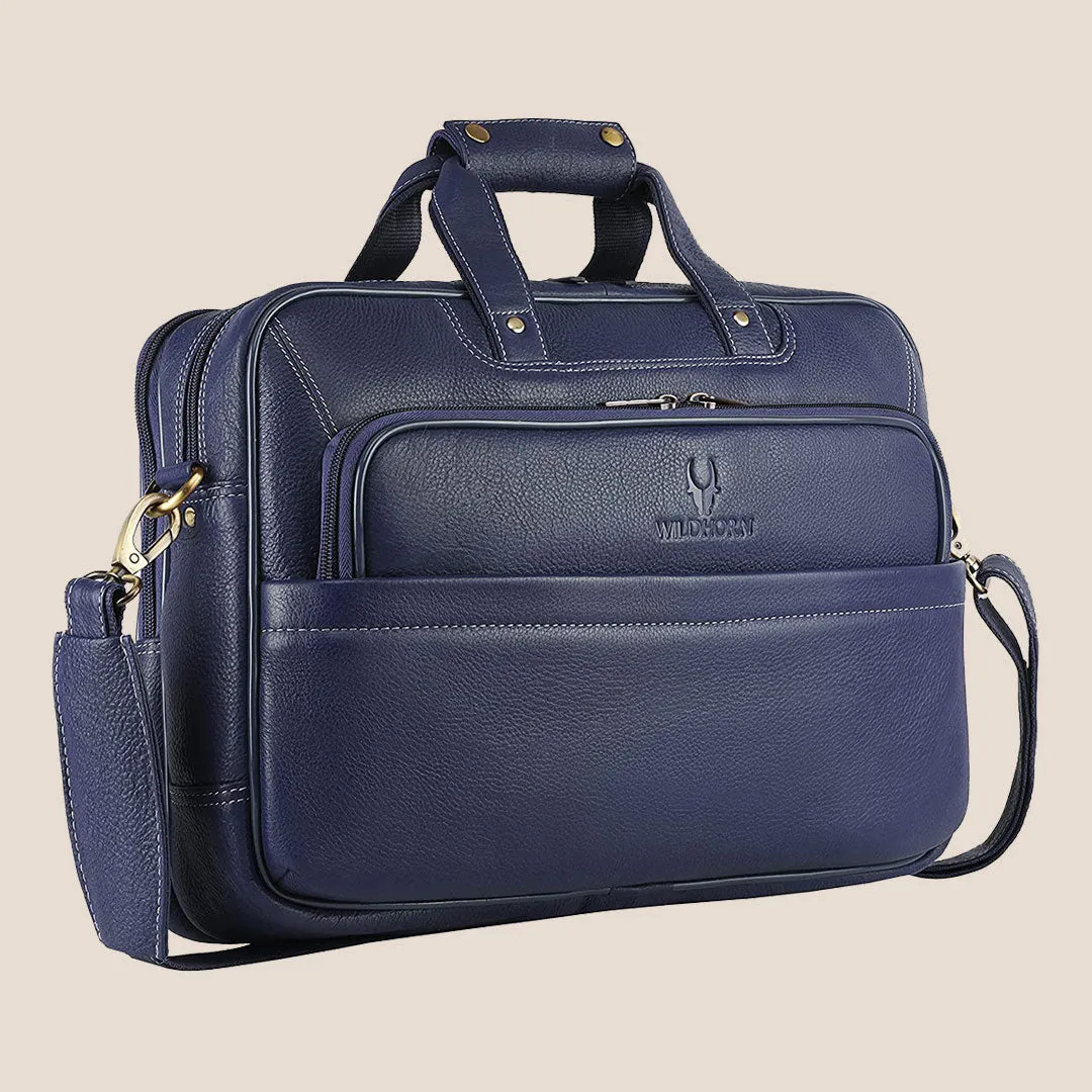 MISSOURI Leather Laptop Messenger Bag for Men