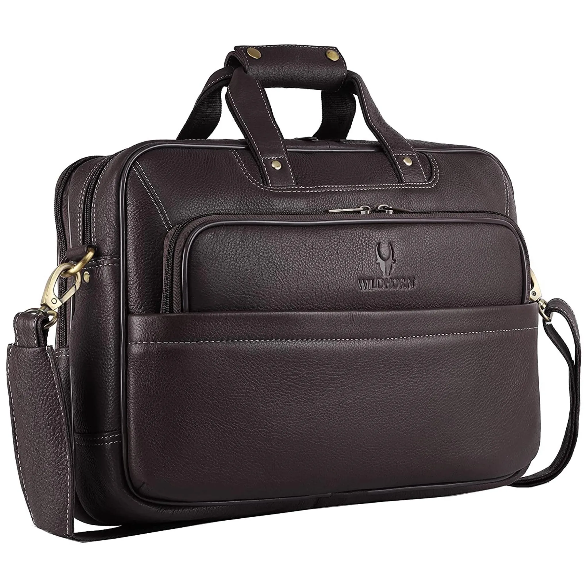 MISSOURI Leather Laptop Messenger Bag for Men