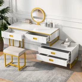 Movable Side Cabinet And 4-Drawers