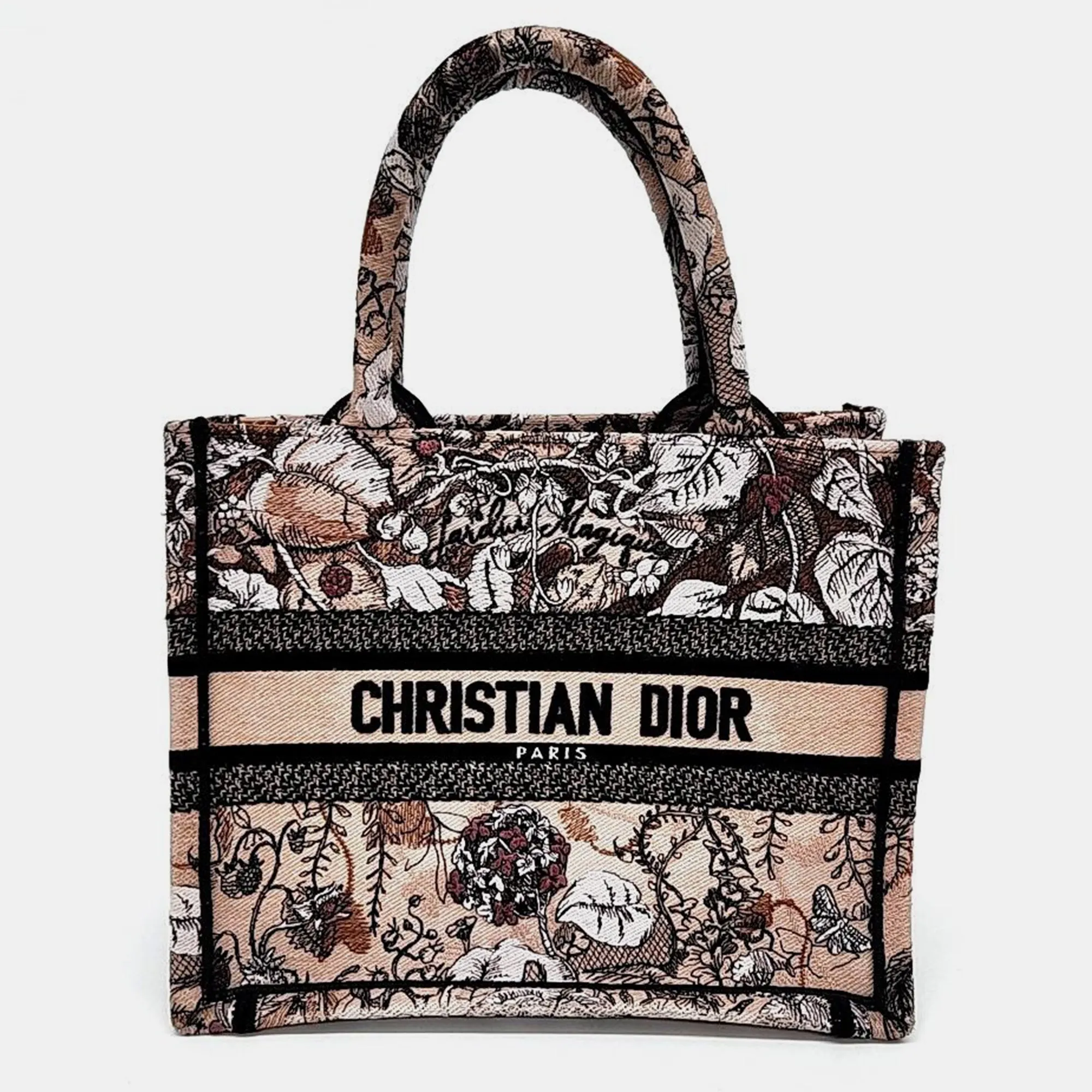 Multicolor Canvas Book Tote Bag