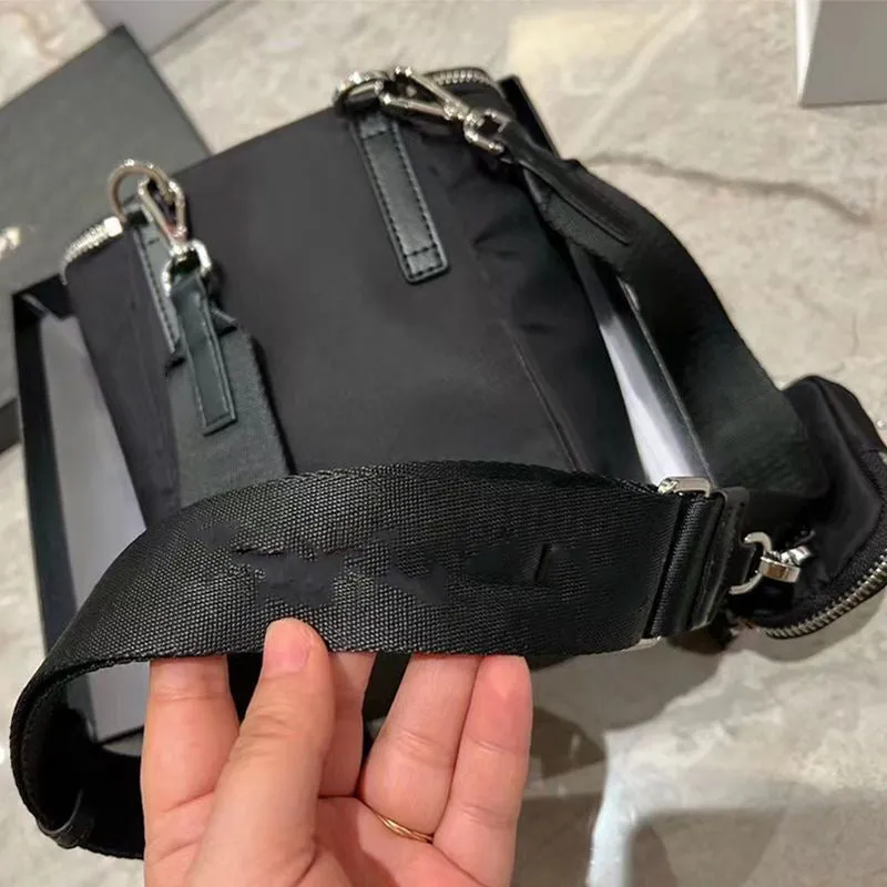 PD177 Re-Nylon Bucket shoulder bag / 8.3x5.9x5.9inch