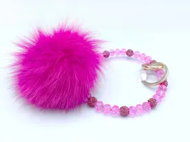 Pom Pom Keyring Bracelet
