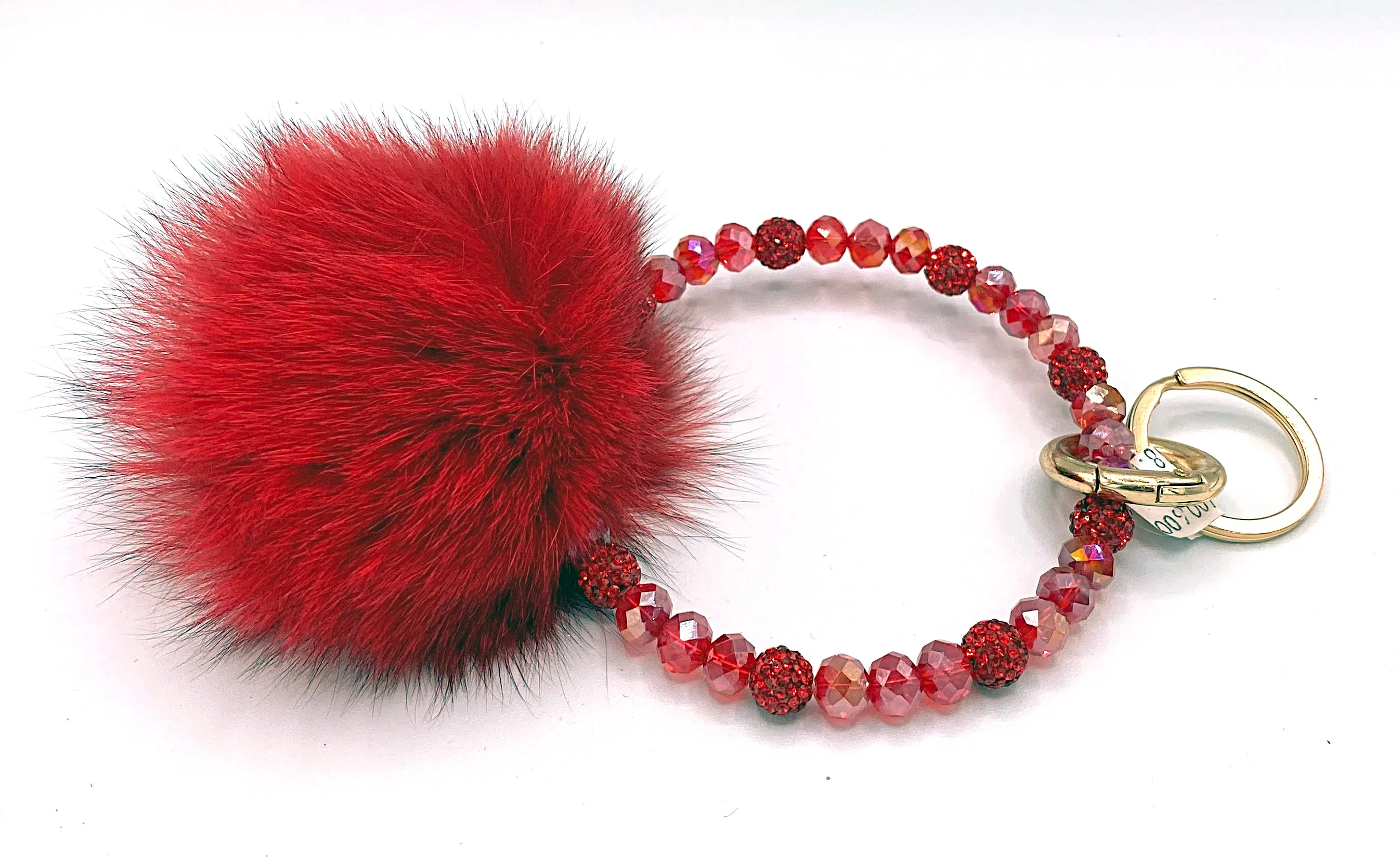Pom Pom Keyring Bracelet