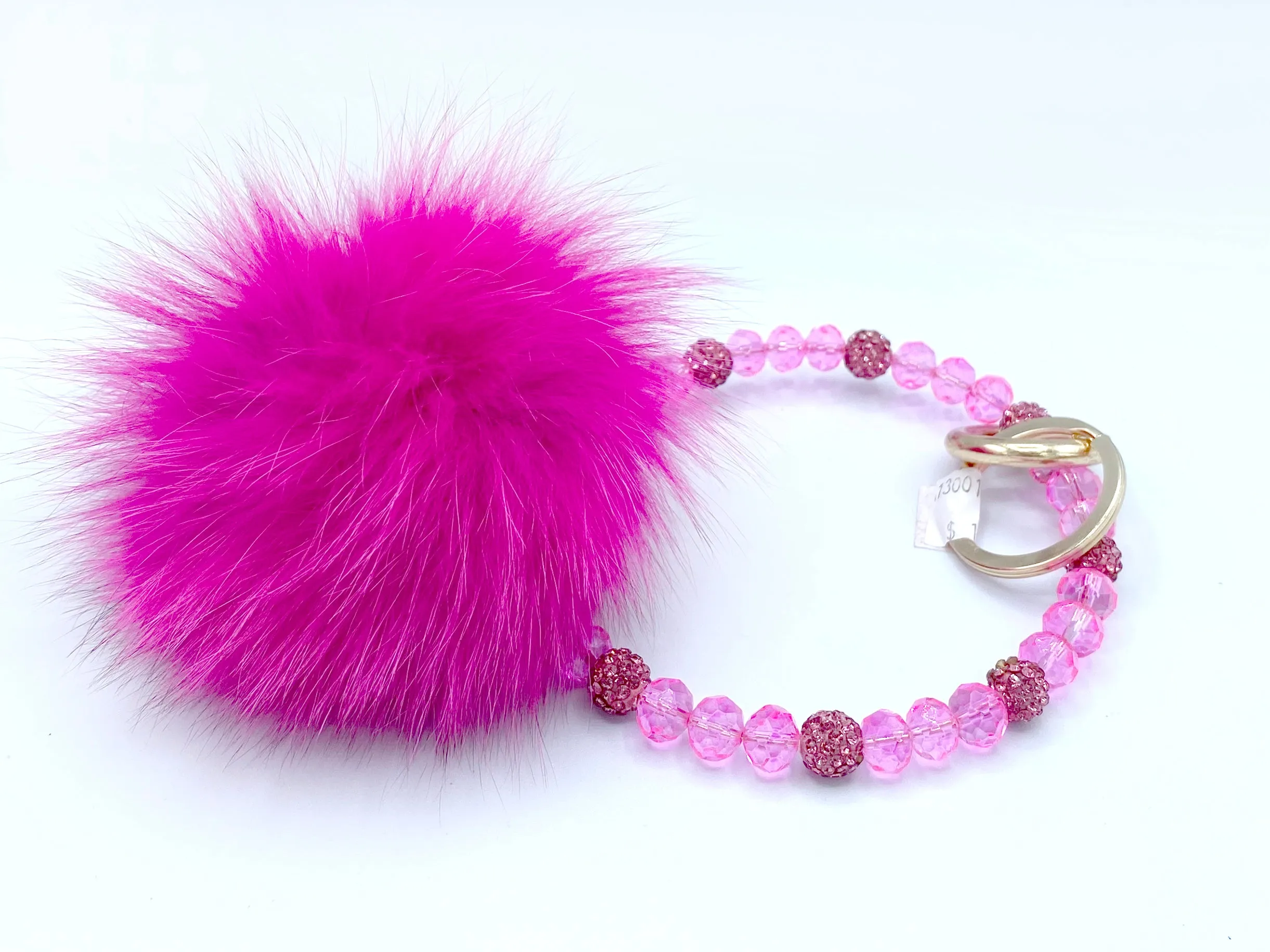 Pom Pom Keyring Bracelet
