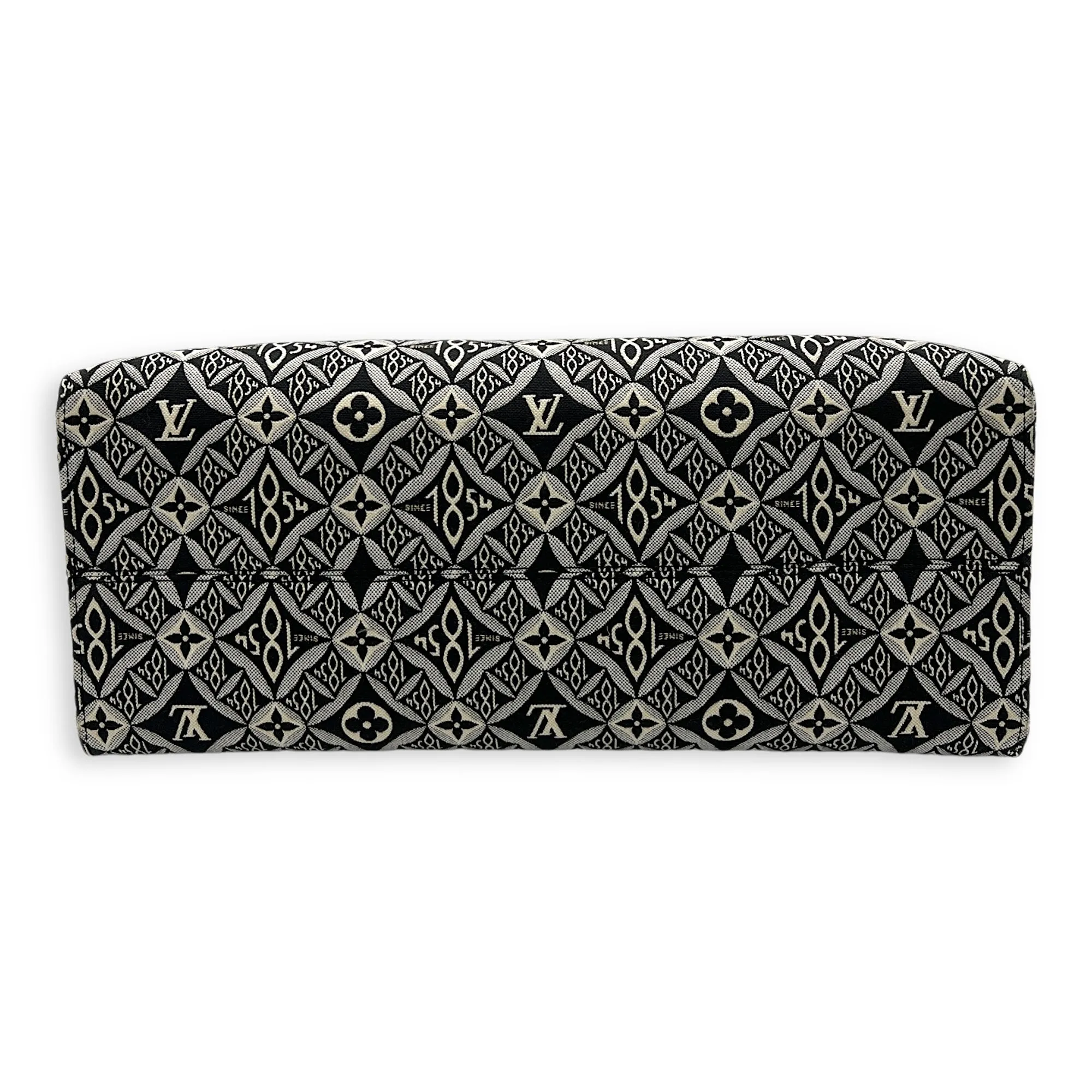 Since 1854 OnTheGo GM Black Tote Bag in Jacquard, Gold hardware