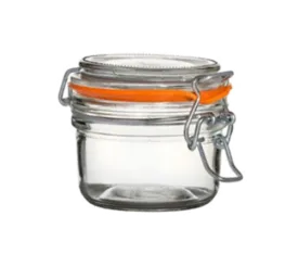 Tableware Solutions N210980 Terrine Jar, 4-1/5 oz. (0.12 L), 3.14 in  dia. x 2-4/53 in H, lid mounted on a w