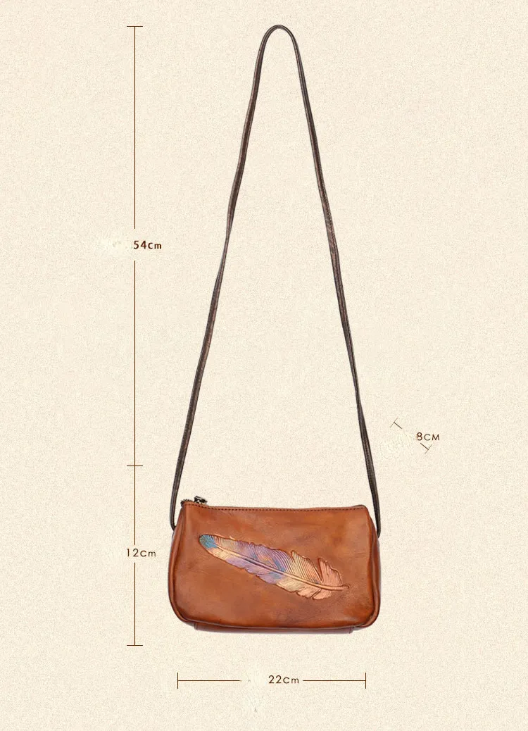 Vintage Handmade Women Leather Samll Bag 9059